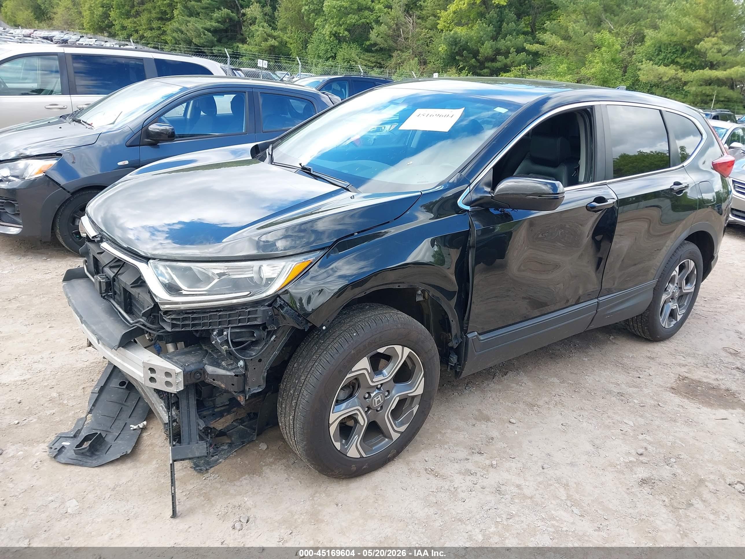 2017 Honda Cr-v Ex-l/ex-l Navi Black vin: 5J6RW2H82HL054304