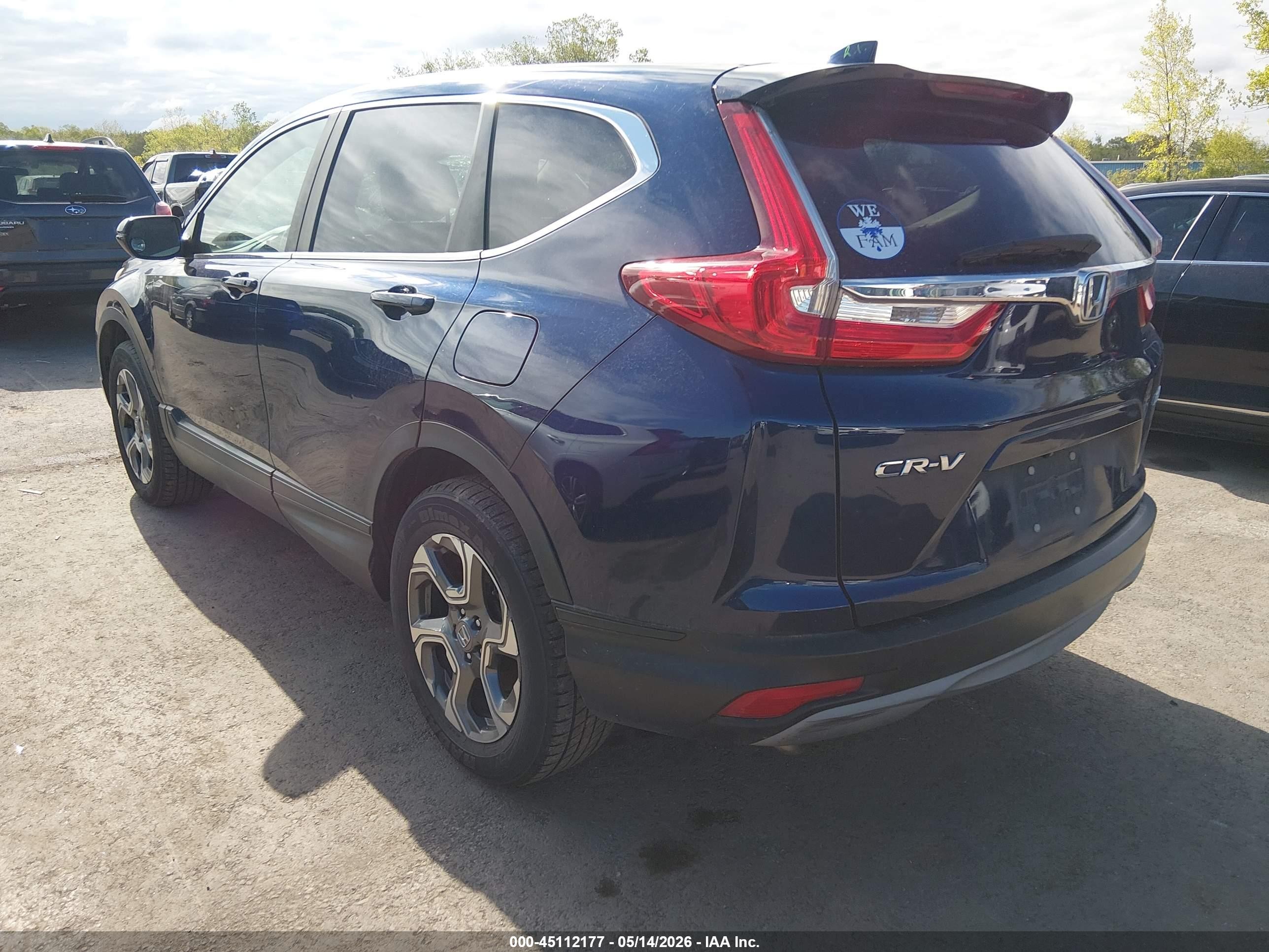 2017 Honda Cr-v Ex-l/ex-l Navi Синий vin: 5J6RW2H82HL063620