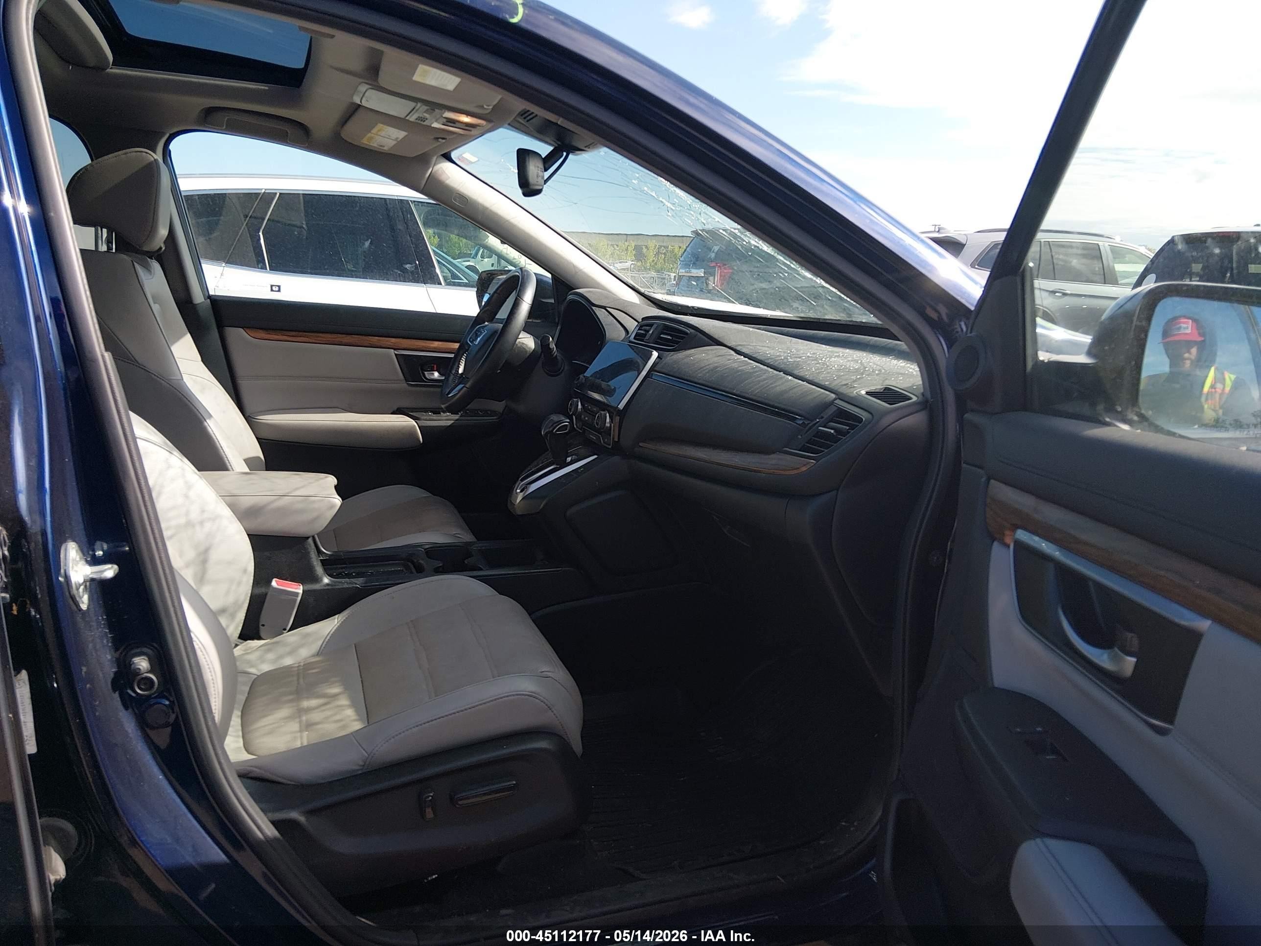 2017 Honda Cr-v Ex-l/ex-l Navi Синий vin: 5J6RW2H82HL063620