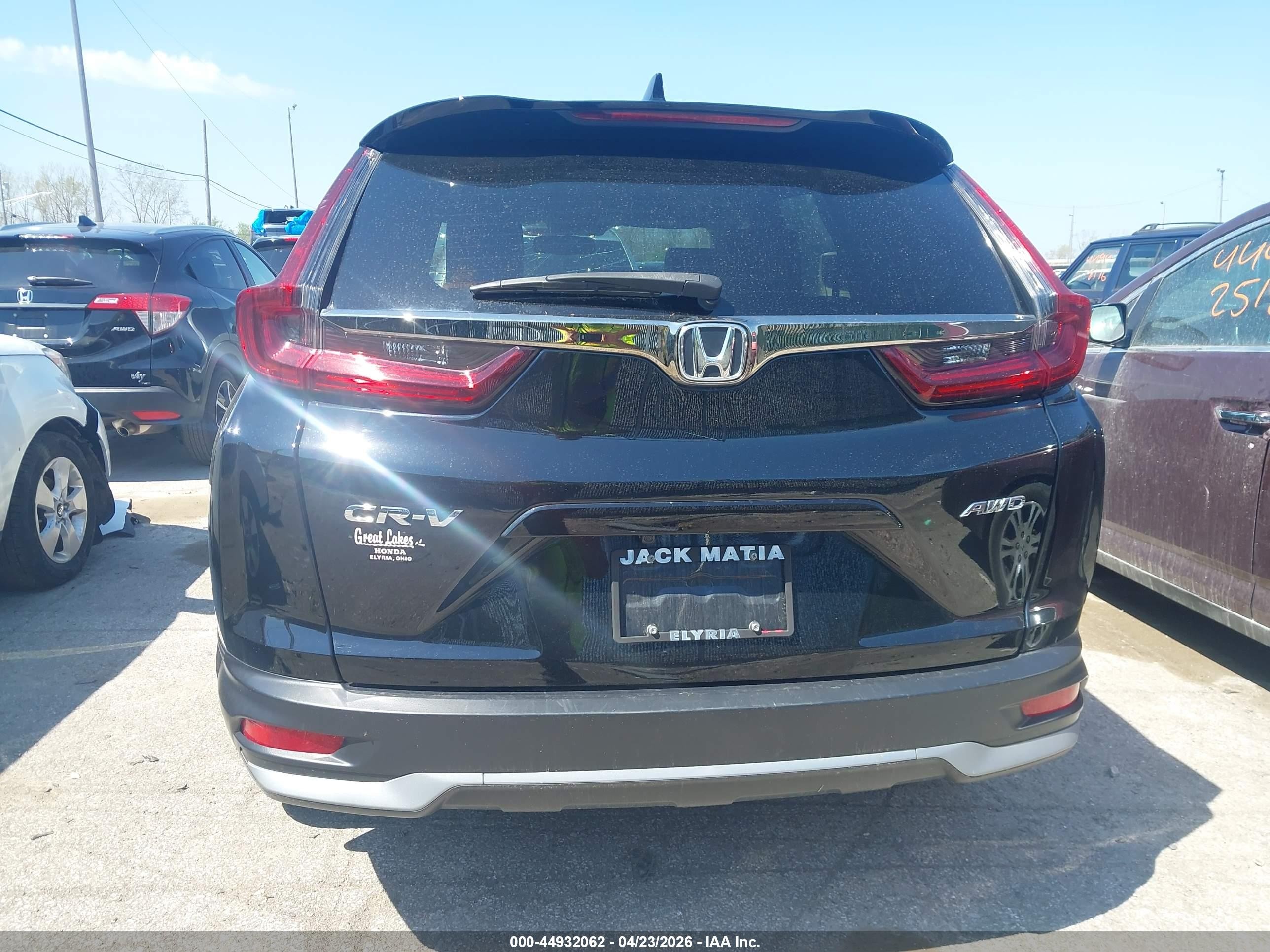 2022 Honda Cr-v Awd Ex-l Black vin: 5J6RW2H82NL002909
