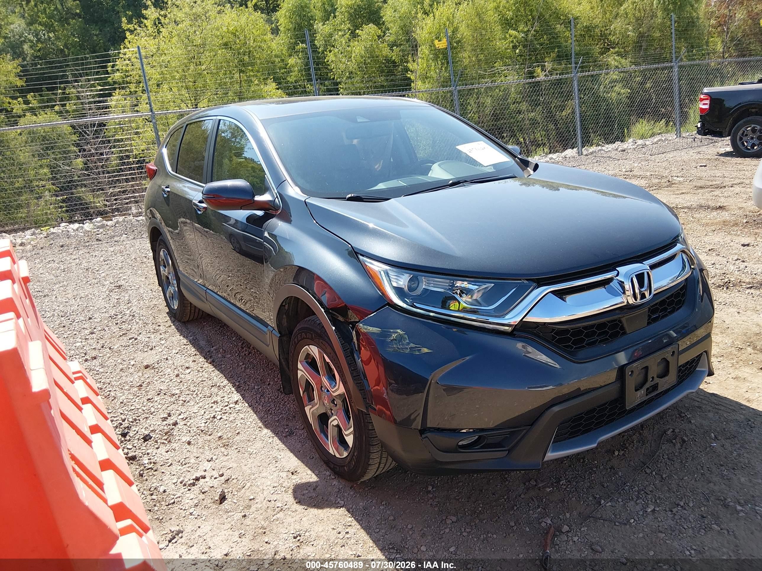 2017 Honda Cr-v Ex-l/ex-l Navi Gray vin: 5J6RW2H83HL078868