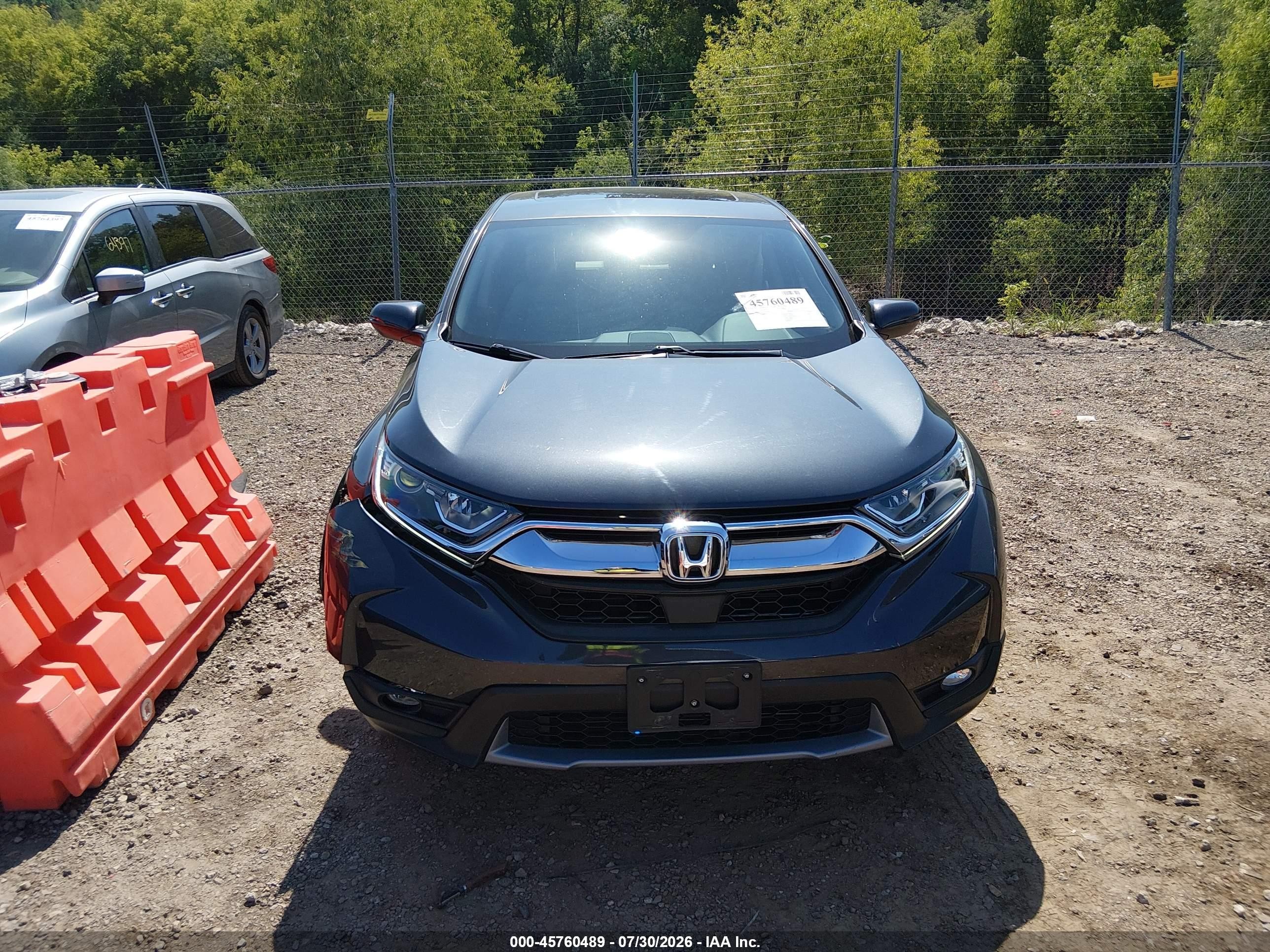 2017 Honda Cr-v Ex-l/ex-l Navi Gray vin: 5J6RW2H83HL078868