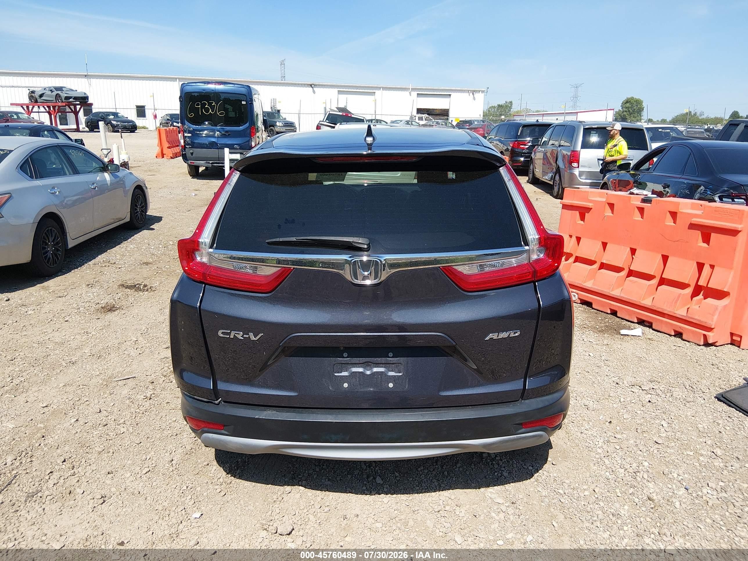 2017 Honda Cr-v Ex-l/ex-l Navi Gray vin: 5J6RW2H83HL078868