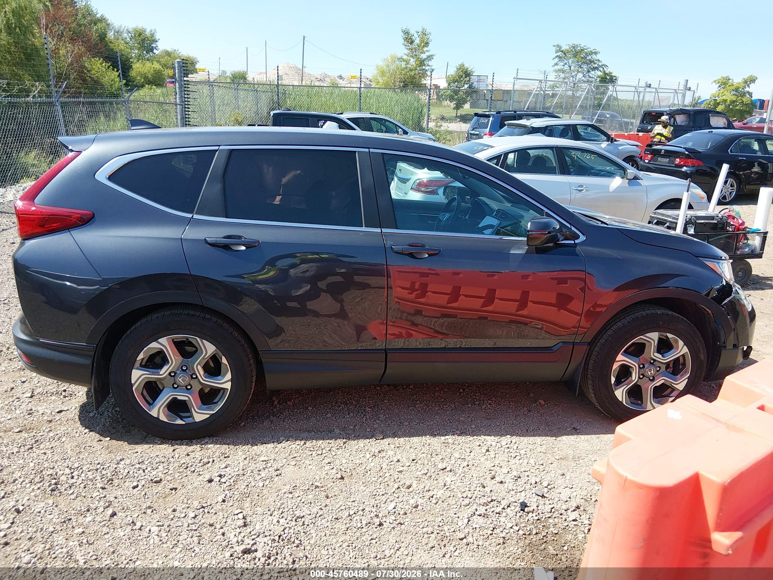 2017 Honda Cr-v Ex-l/ex-l Navi Gray vin: 5J6RW2H83HL078868