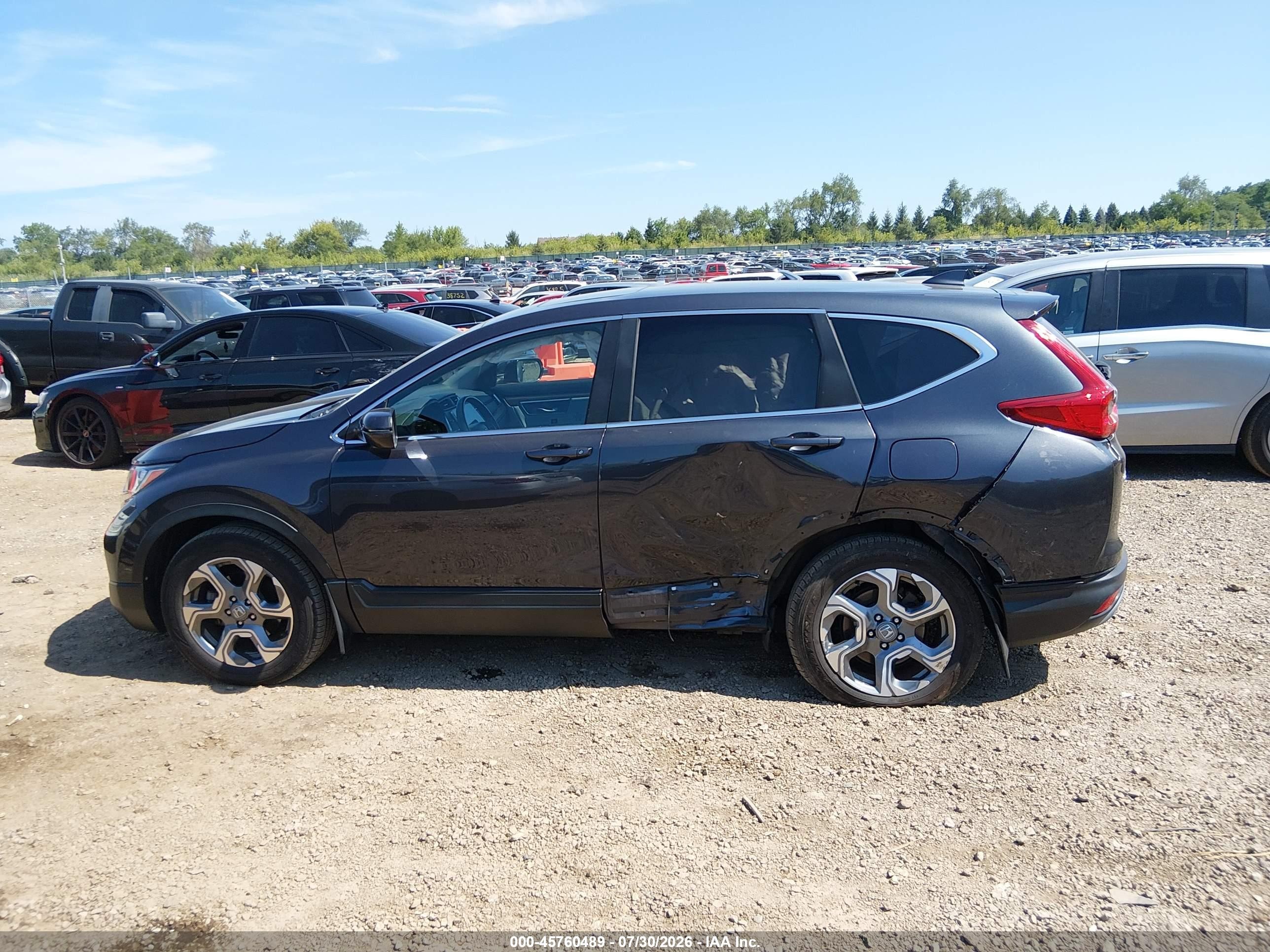 2017 Honda Cr-v Ex-l/ex-l Navi Gray vin: 5J6RW2H83HL078868