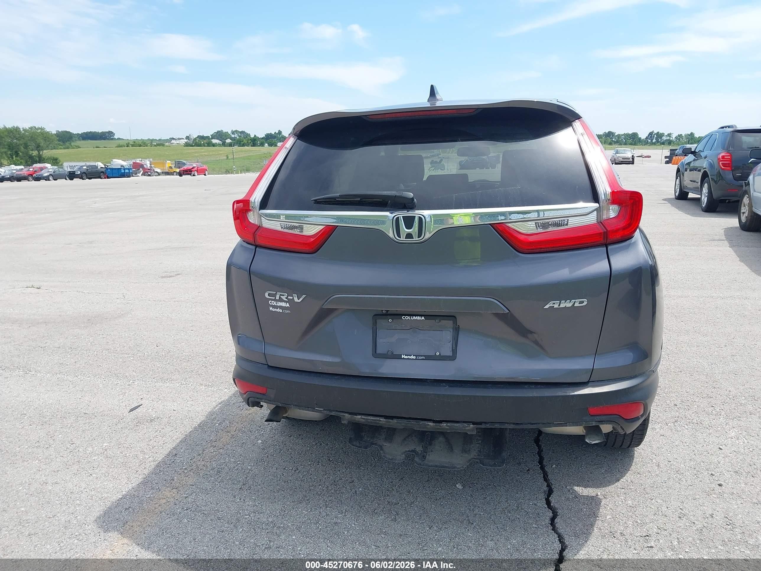 2019 Honda Cr-v Ex-l Gray vin: 5J6RW2H83KL022470