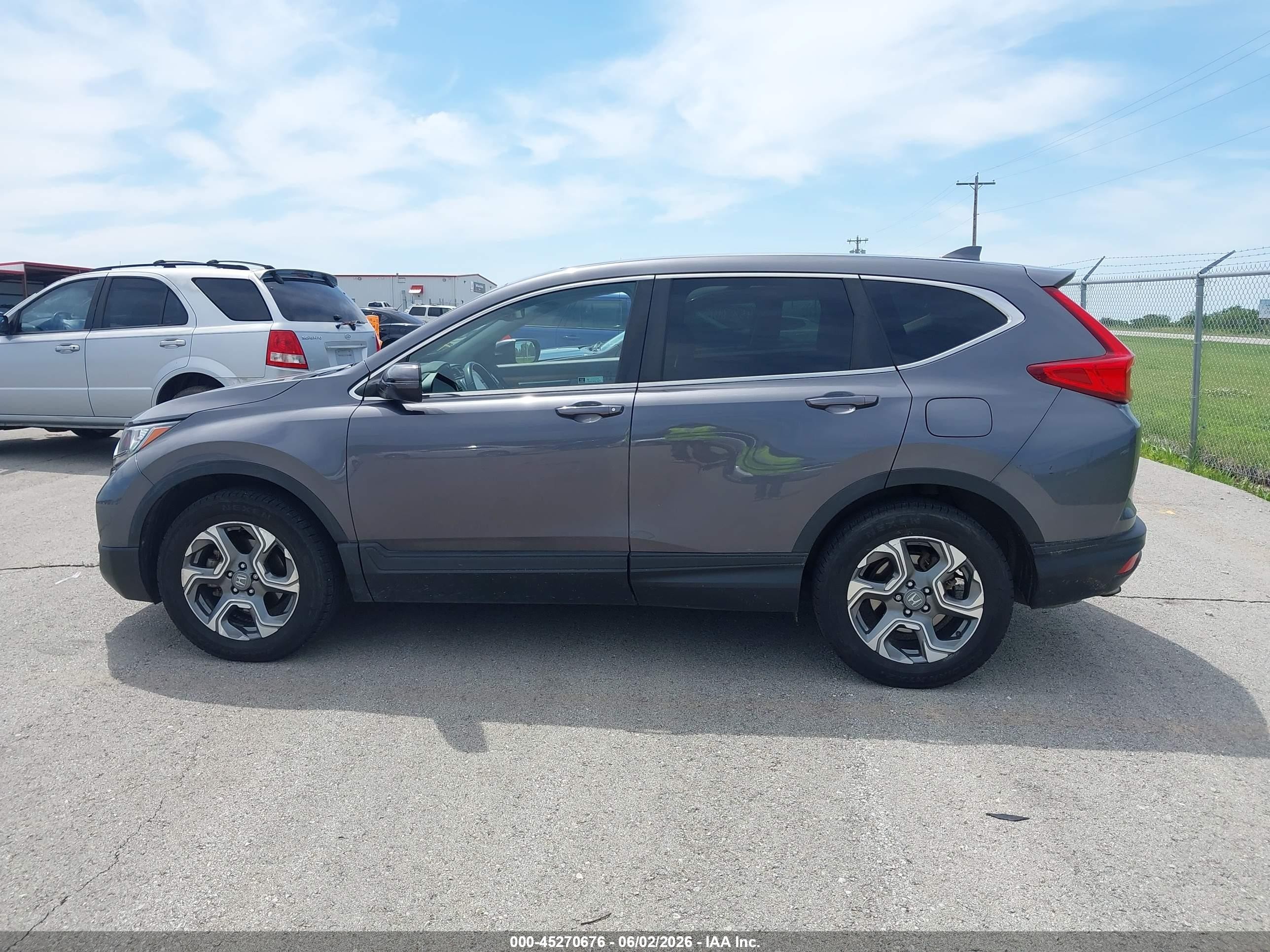 2019 Honda Cr-v Ex-l Gray vin: 5J6RW2H83KL022470