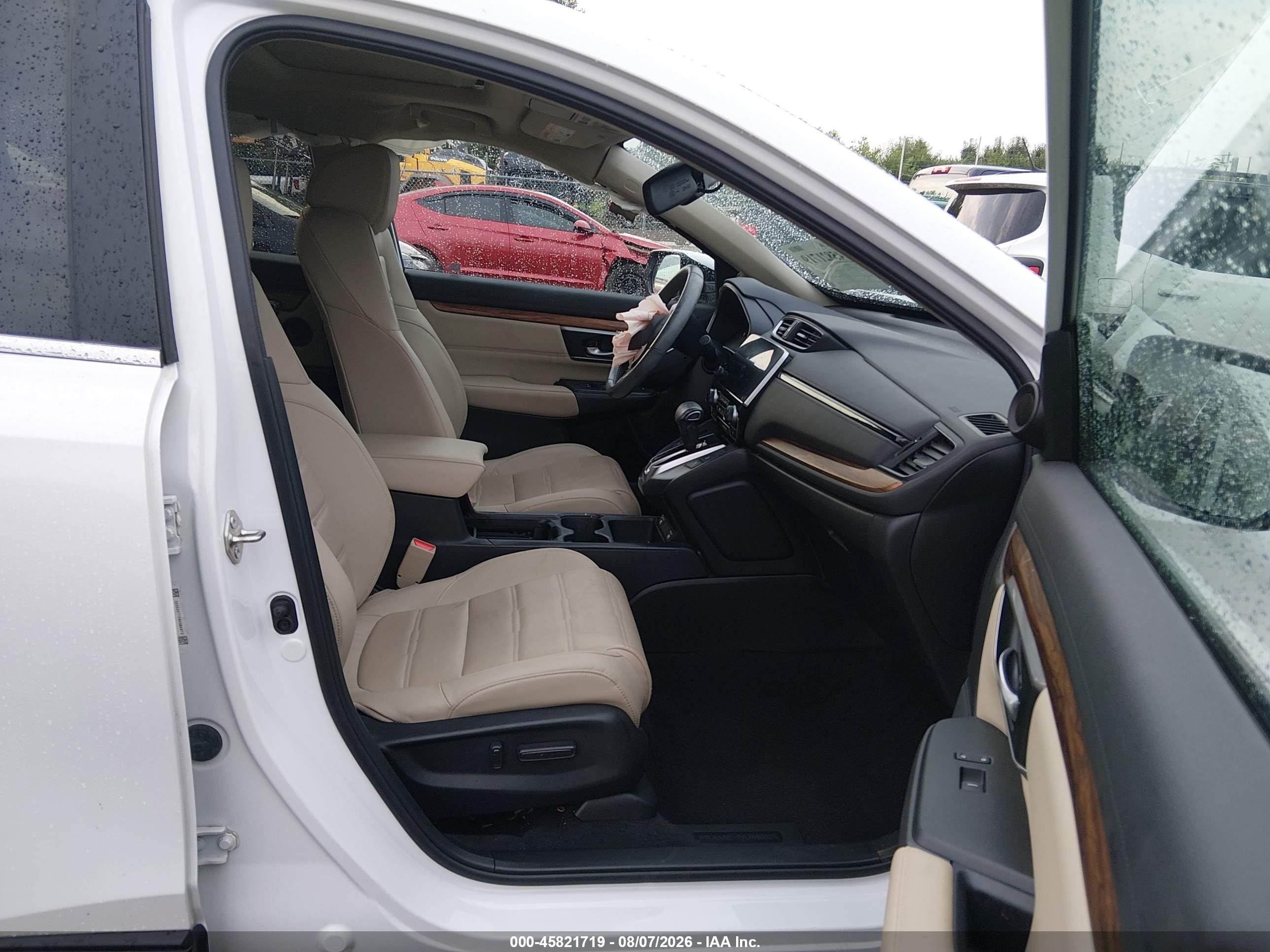 2020 Honda Cr-v Awd Ex-l White vin: 5J6RW2H84LL035200