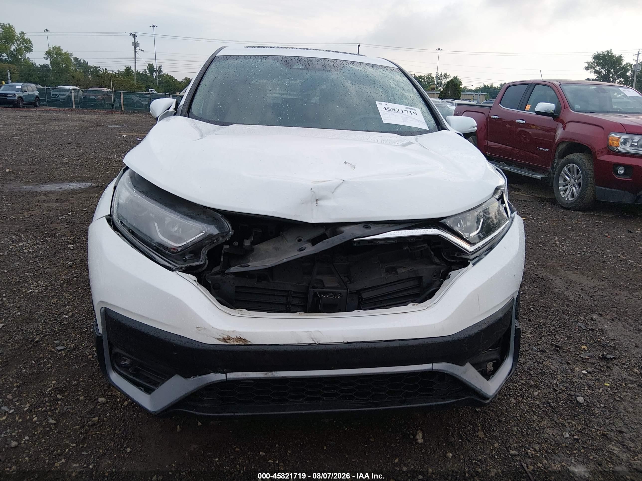 2020 Honda Cr-v Awd Ex-l White vin: 5J6RW2H84LL035200