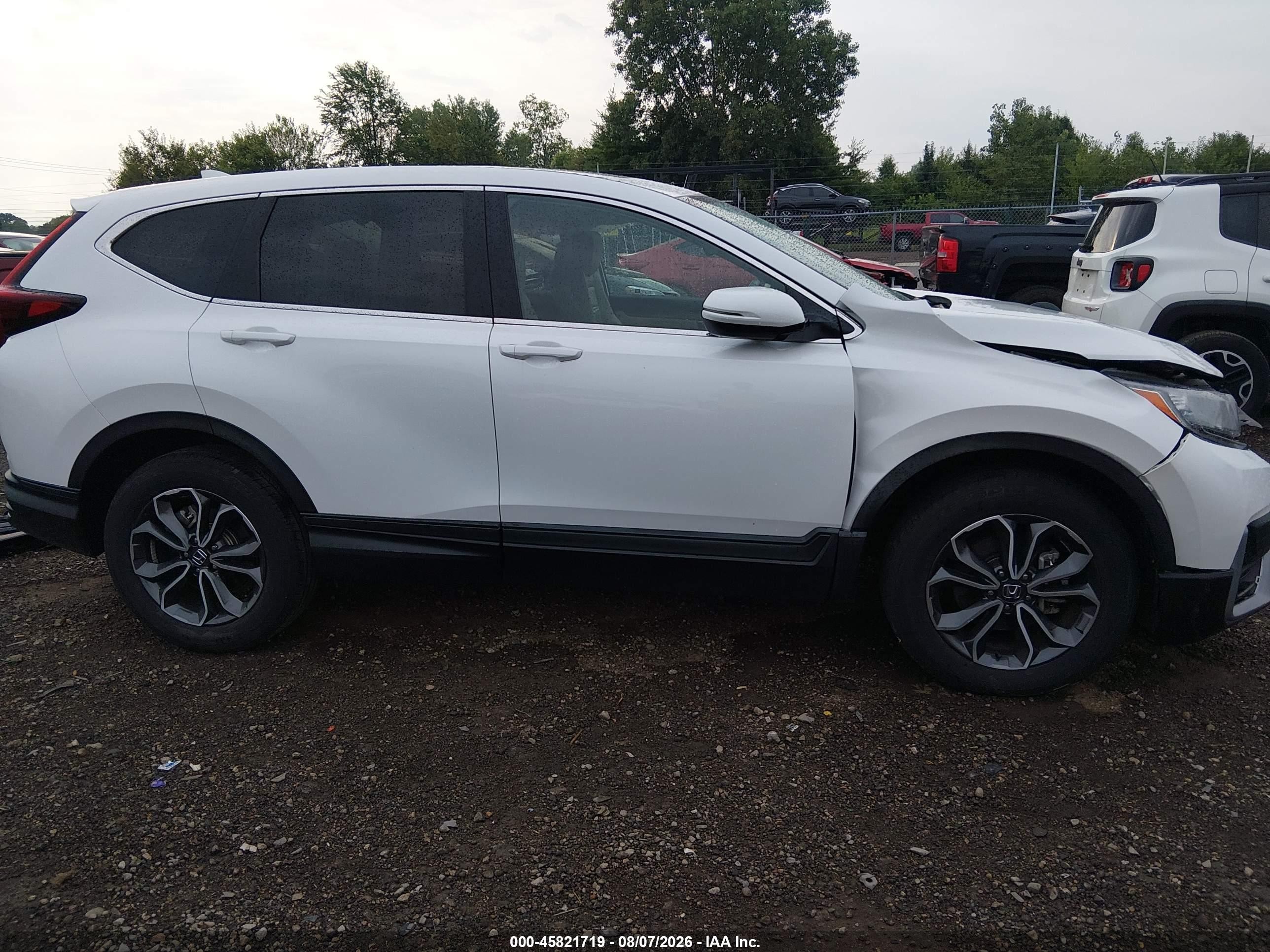 2020 Honda Cr-v Awd Ex-l White vin: 5J6RW2H84LL035200