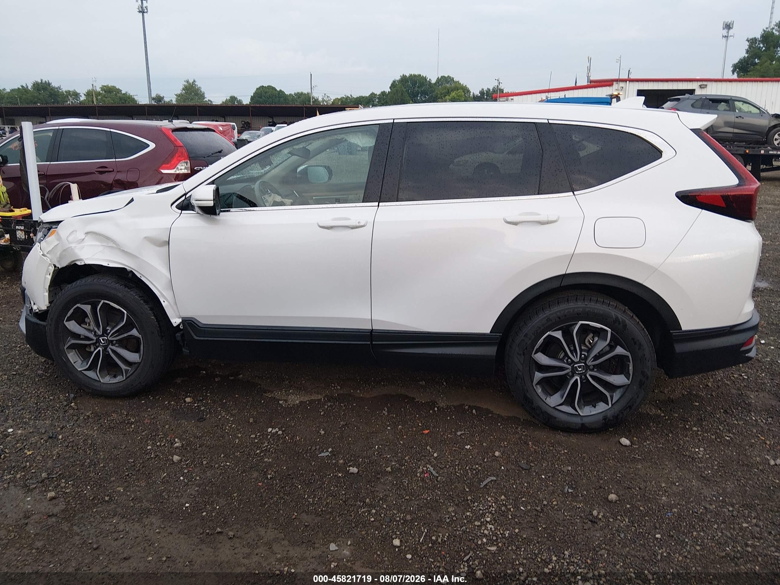 2020 Honda Cr-v Awd Ex-l White vin: 5J6RW2H84LL035200