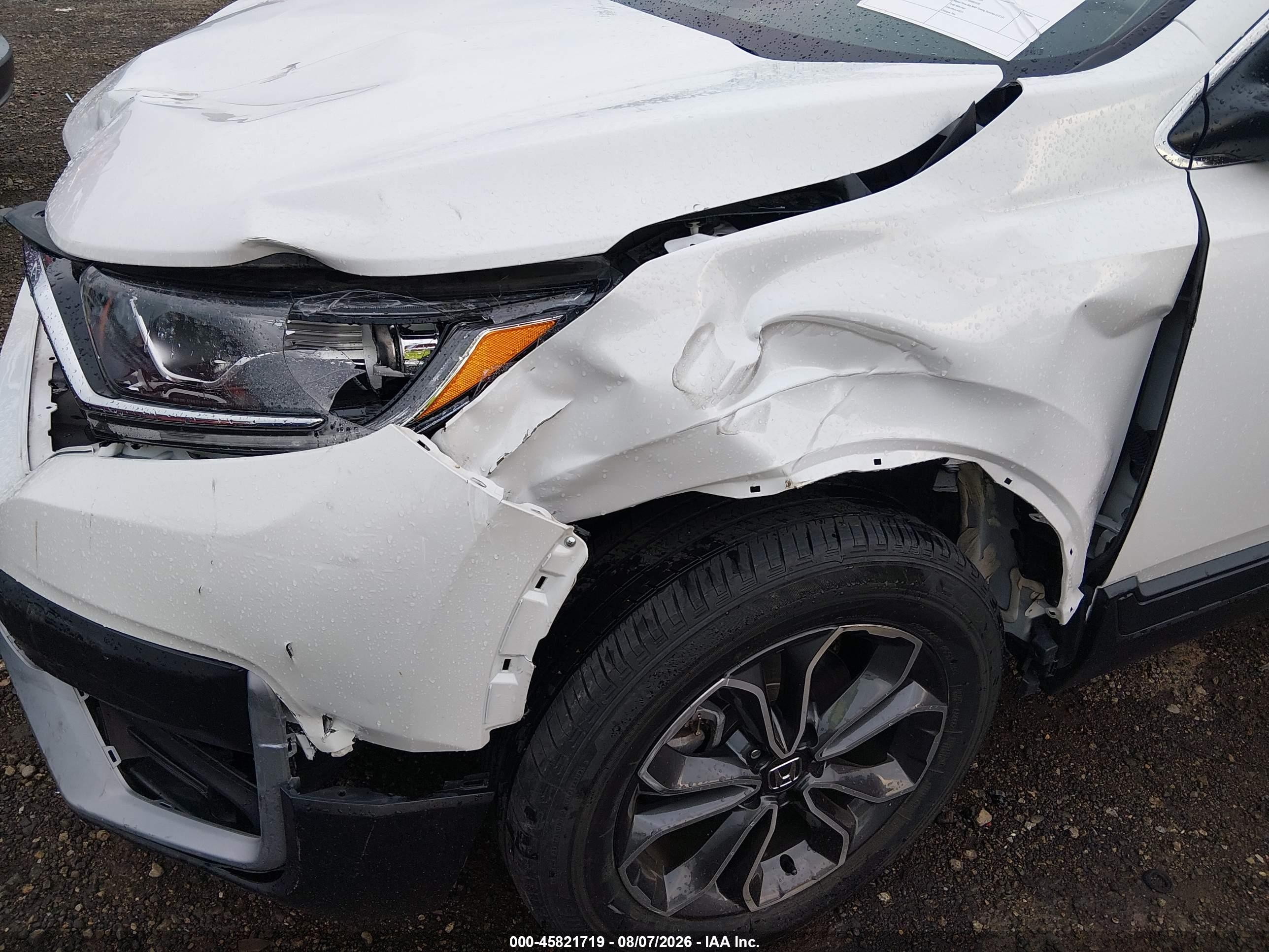 2020 Honda Cr-v Awd Ex-l White vin: 5J6RW2H84LL035200