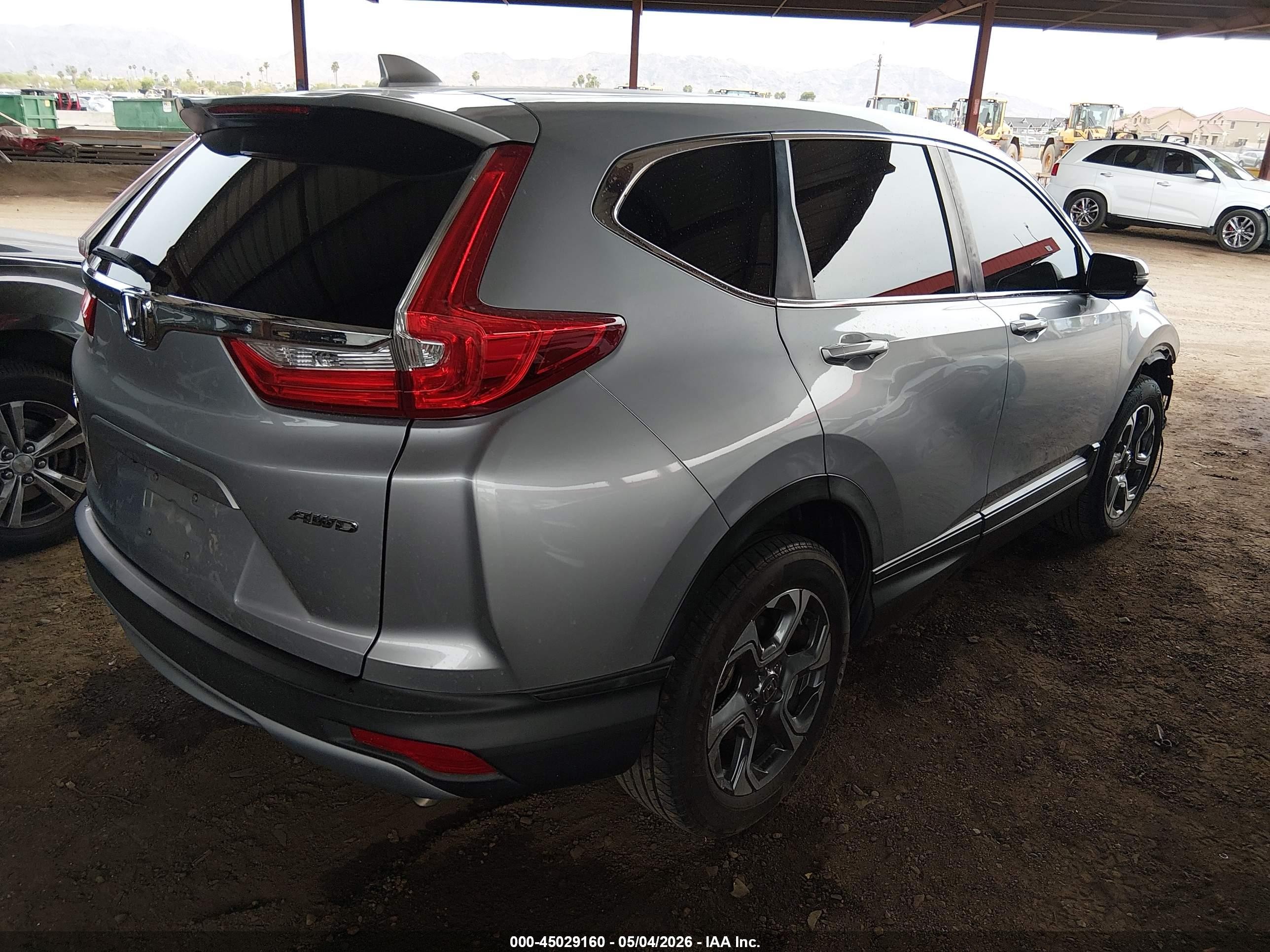 2017 Honda Cr-v Ex-l/ex-l Navi Серебряный vin: 5J6RW2H86HL008250