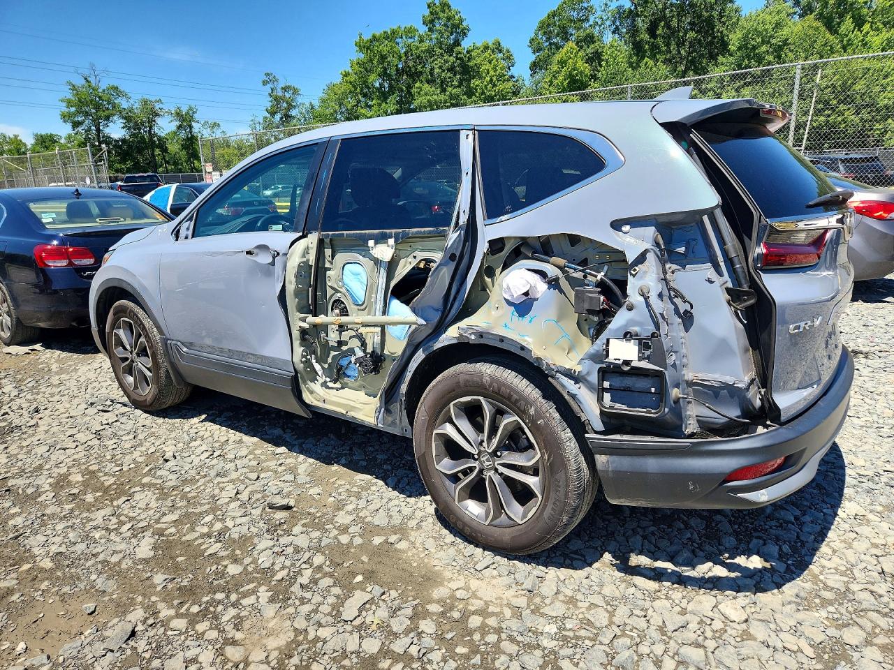 2021 Honda Cr-v Exl Gray vin: 5J6RW2H87MA003418