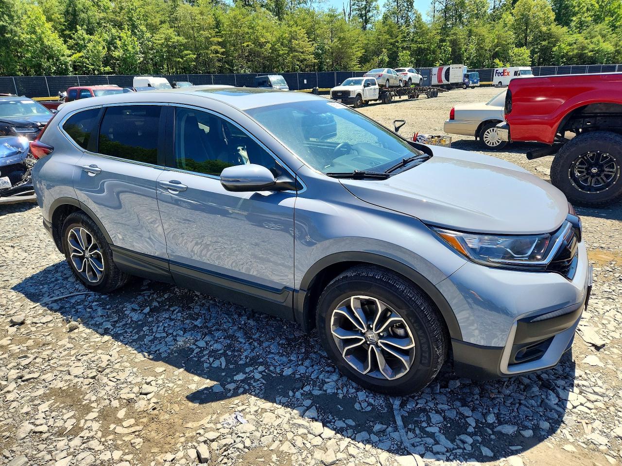 2021 Honda Cr-v Exl Gray vin: 5J6RW2H87MA003418