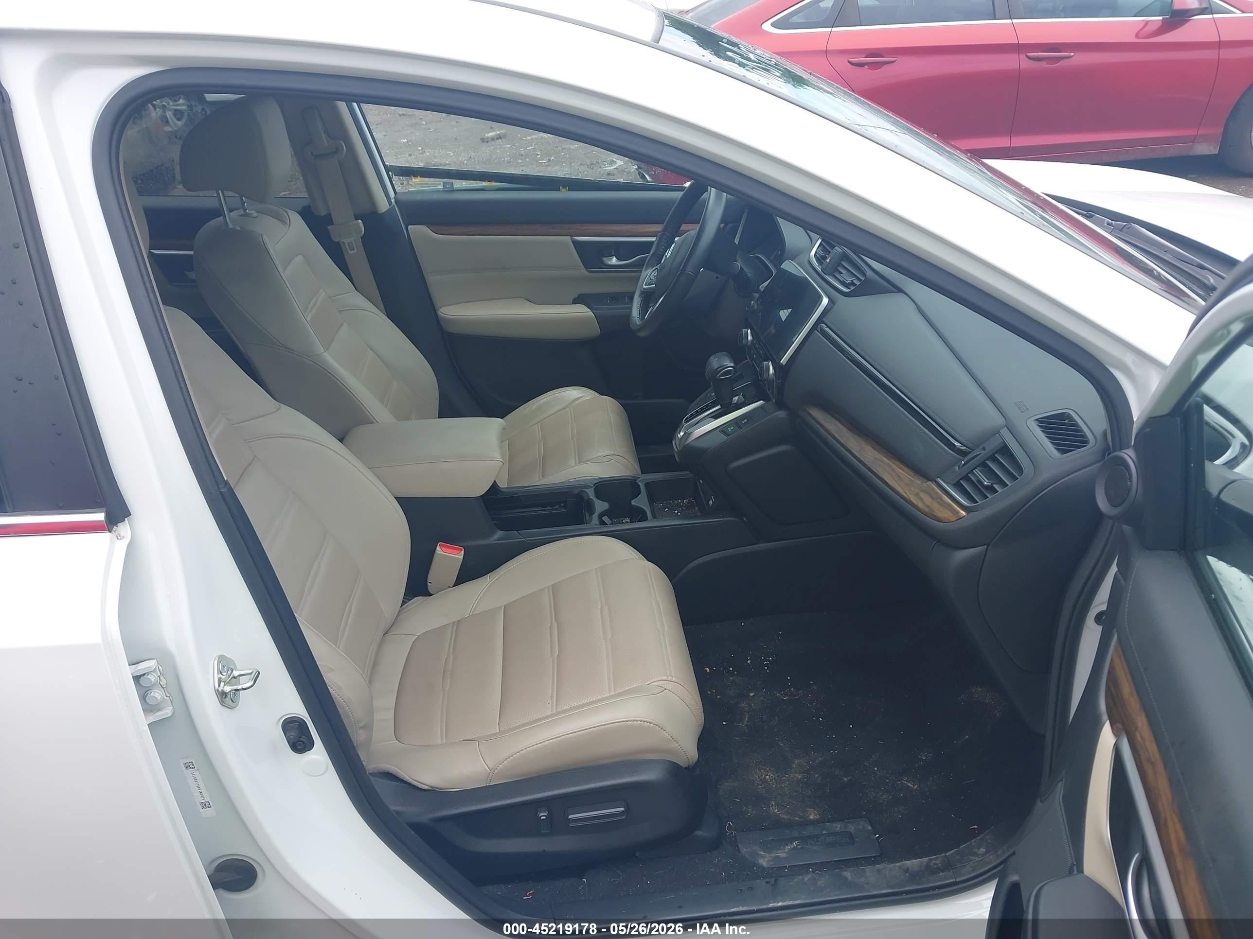 2020 Honda Cr-v Awd Ex-l White vin: 5J6RW2H8XLL030132