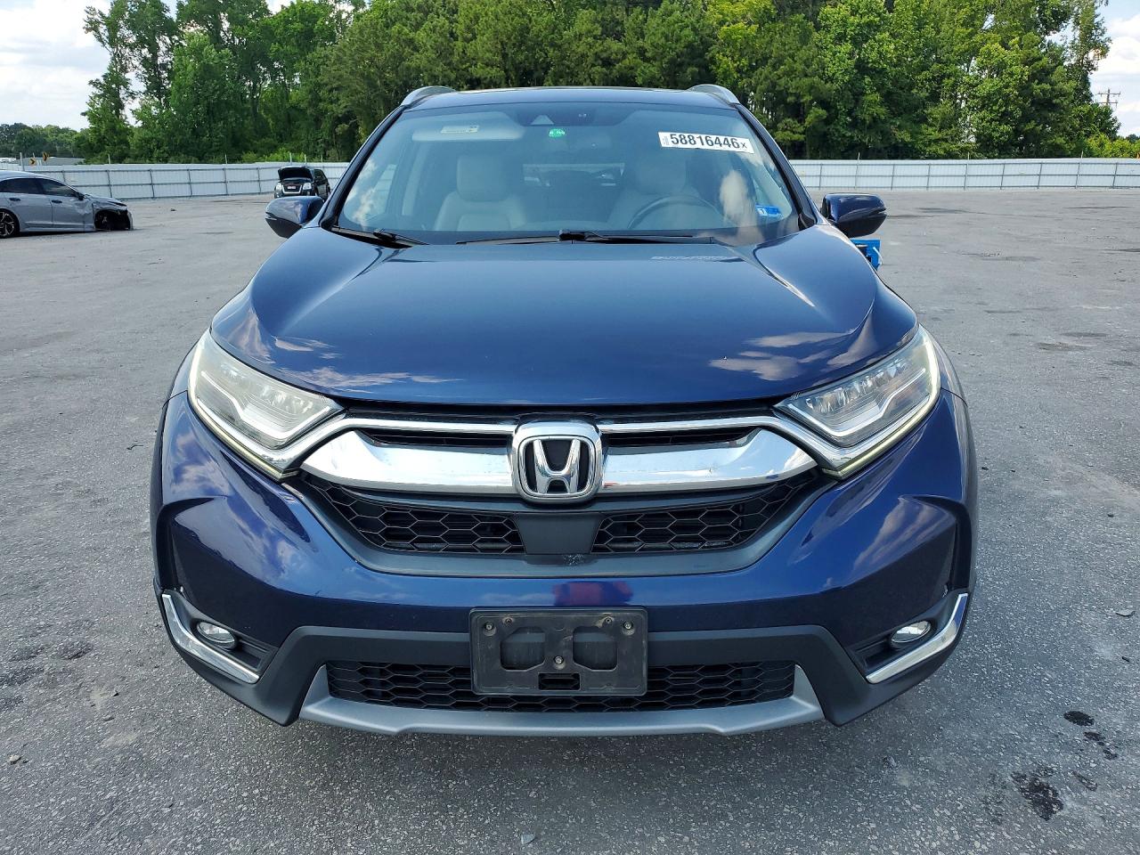 2017 Honda Cr-v Touring Blue vin: 5J6RW2H94HL032300