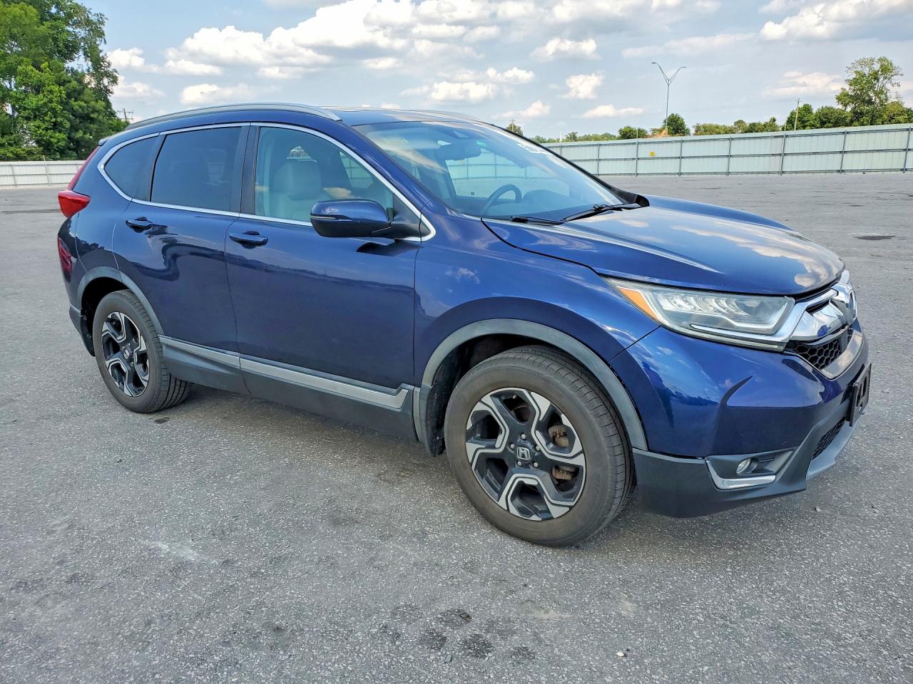 2017 Honda Cr-v Touring Blue vin: 5J6RW2H94HL032300