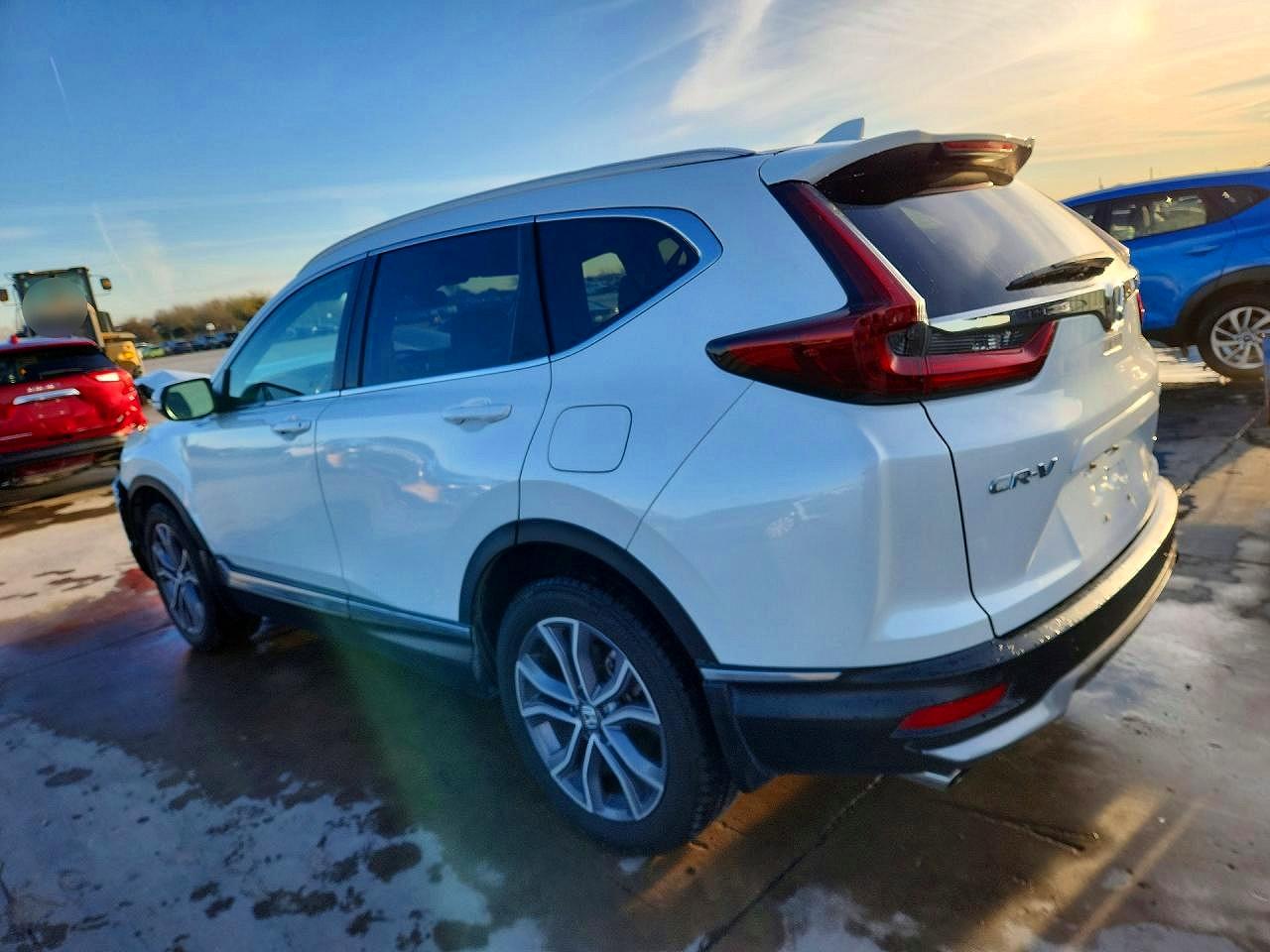 2020 Honda Cr-v Touring White vin: 5J6RW2H99LL007093