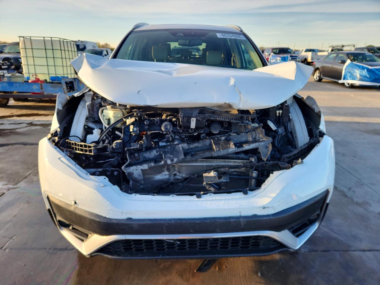2020 Honda Cr-v Touring White vin: 5J6RW2H99LL007093