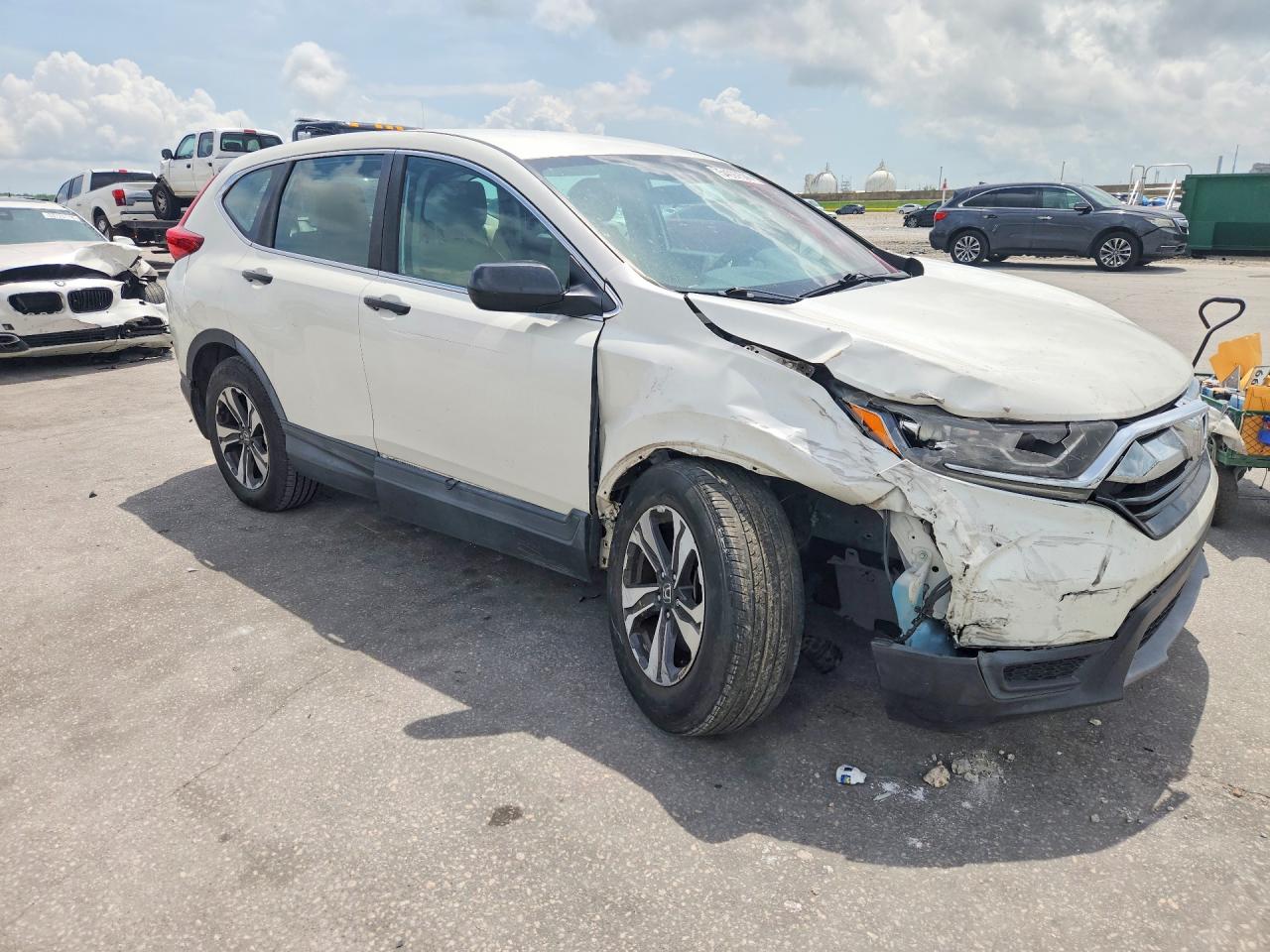 2017 Honda Cr-v Lx White vin: 5J6RW5H31HL005195