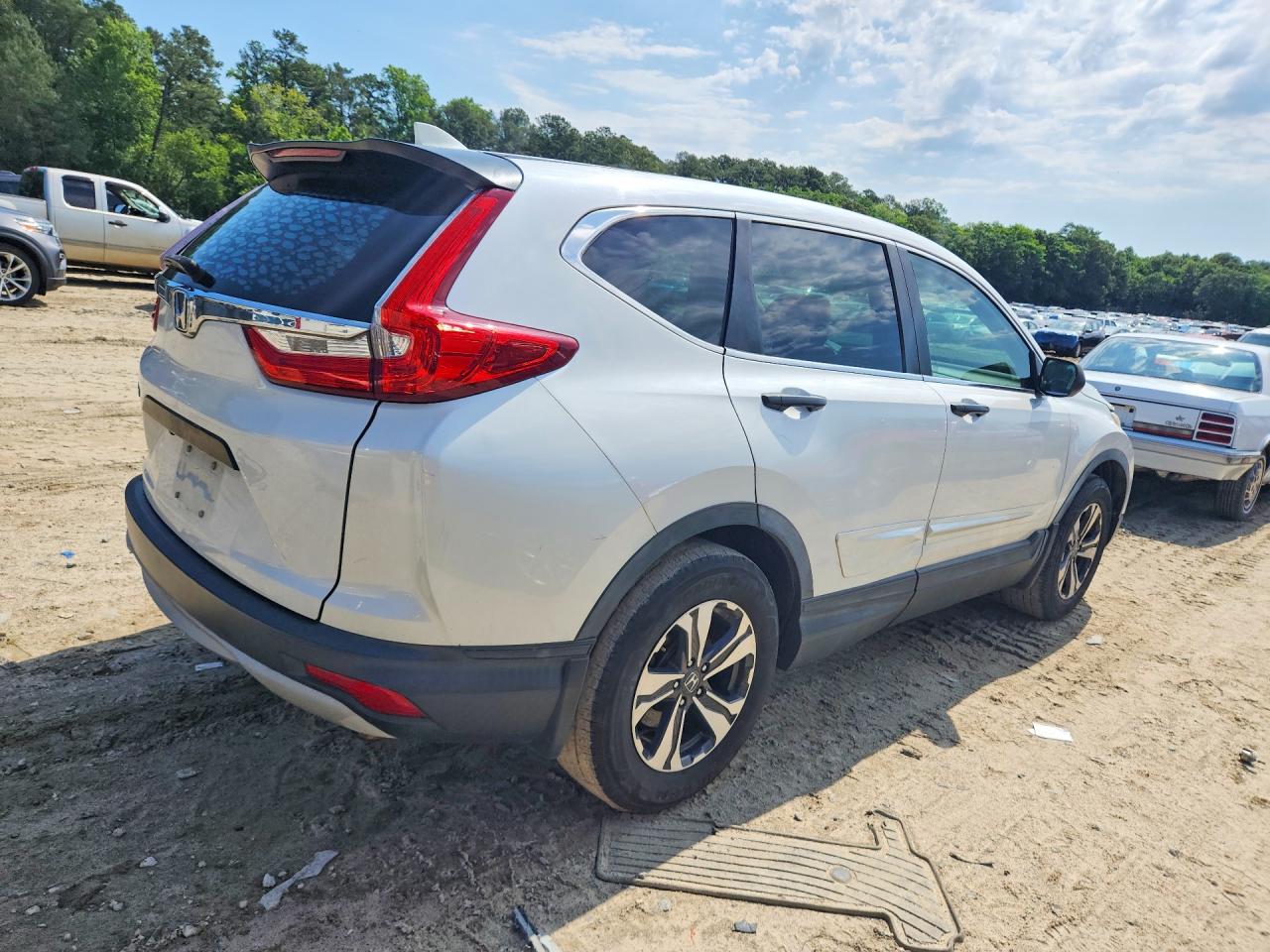 2017 Honda Cr-v Lx Белый vin: 5J6RW5H36HL004558