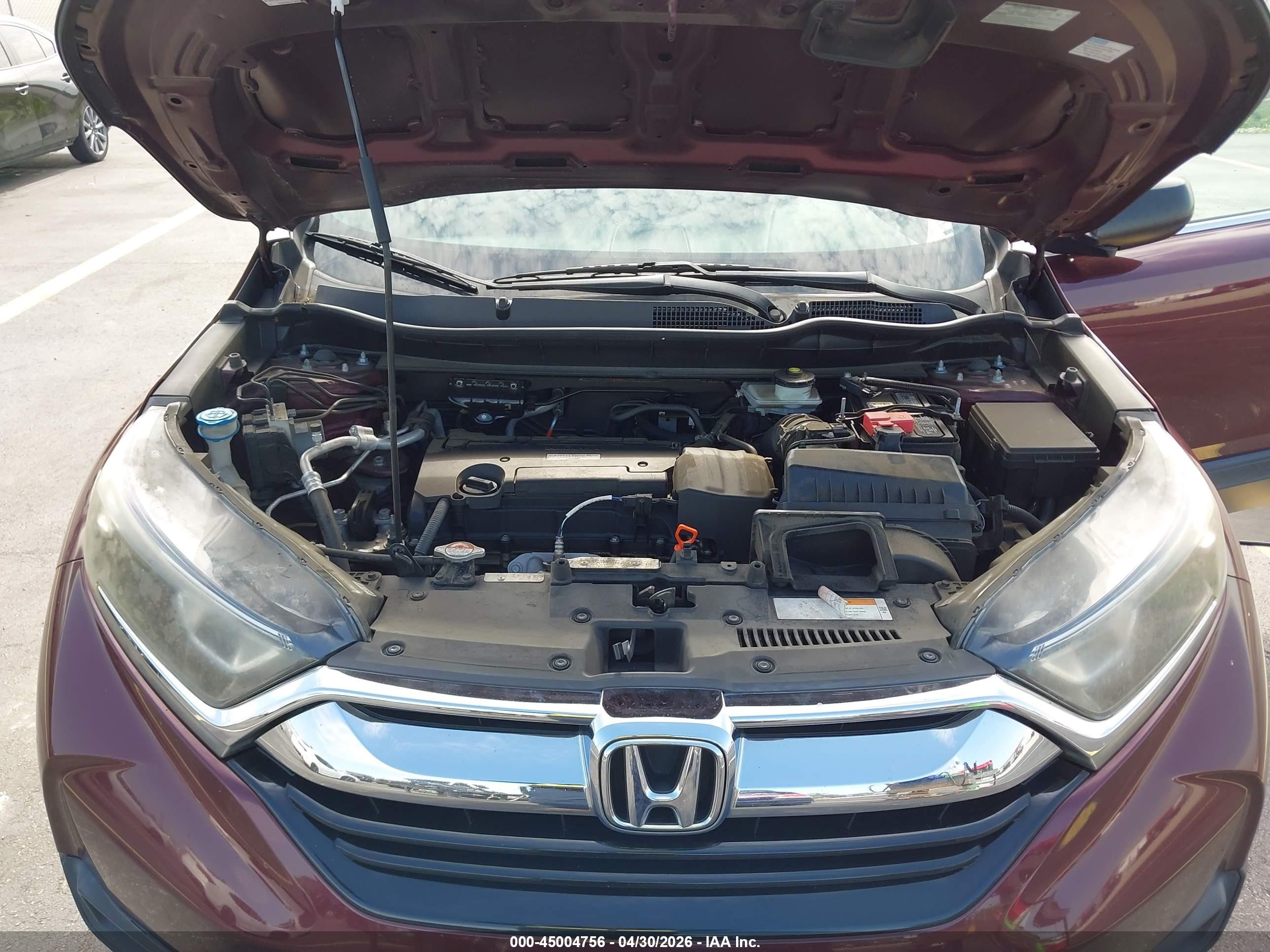 2018 Honda Cr-v Lx Red vin: 5J6RW5H36JL002007