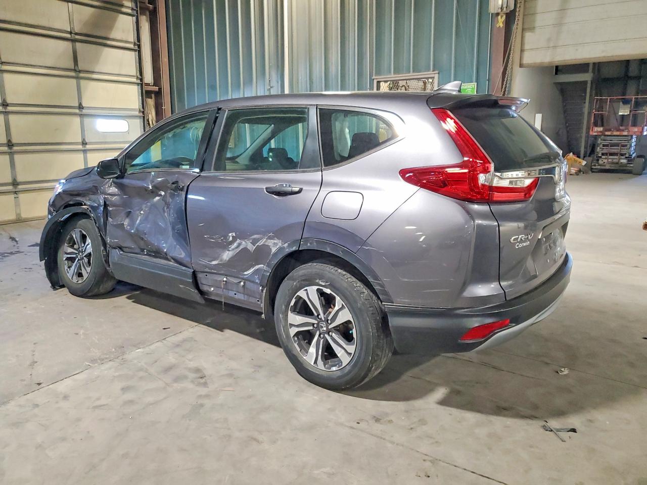 2019 Honda Cr-v Lx Gray vin: 5J6RW6H31KL003749