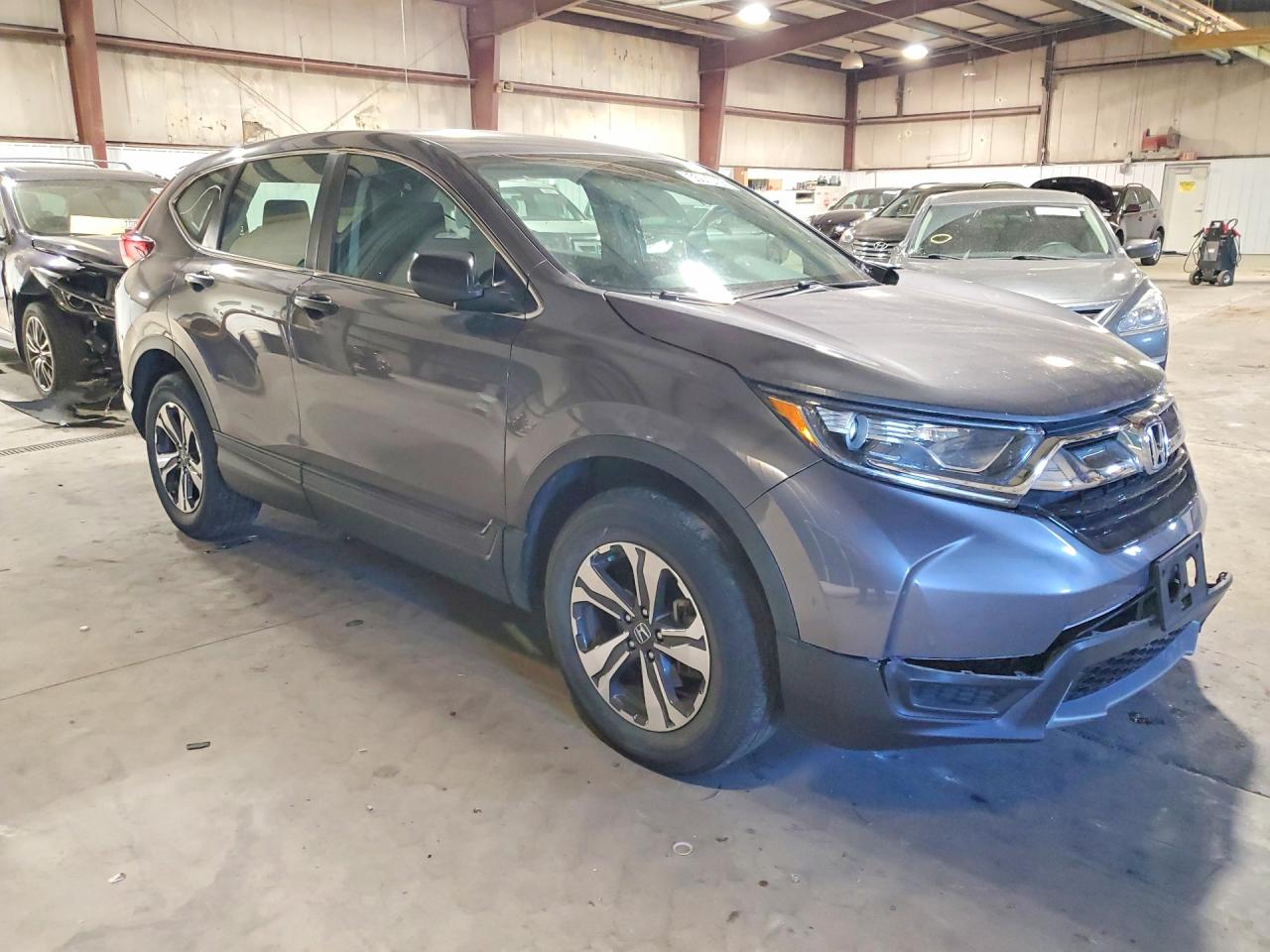 2019 Honda Cr-v Lx Gray vin: 5J6RW6H31KL003749