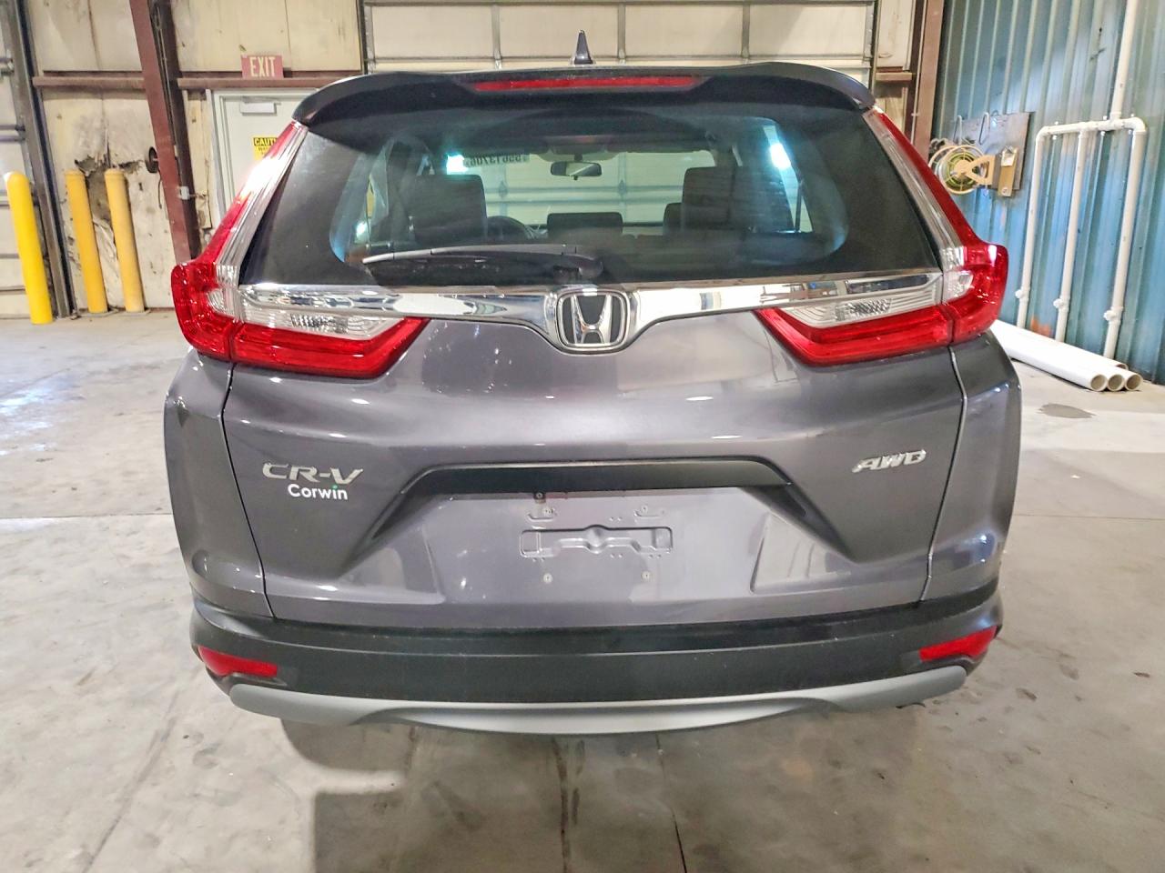 2019 Honda Cr-v Lx Gray vin: 5J6RW6H31KL003749