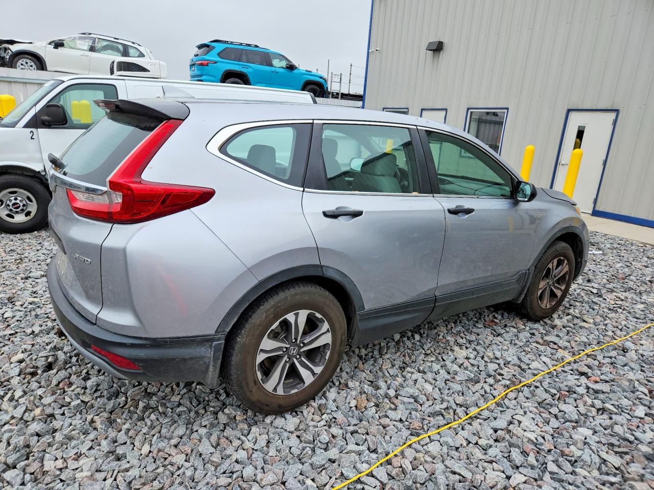 2017 Honda Cr-v Lx Silver vin: 5J6RW6H36HL008499
