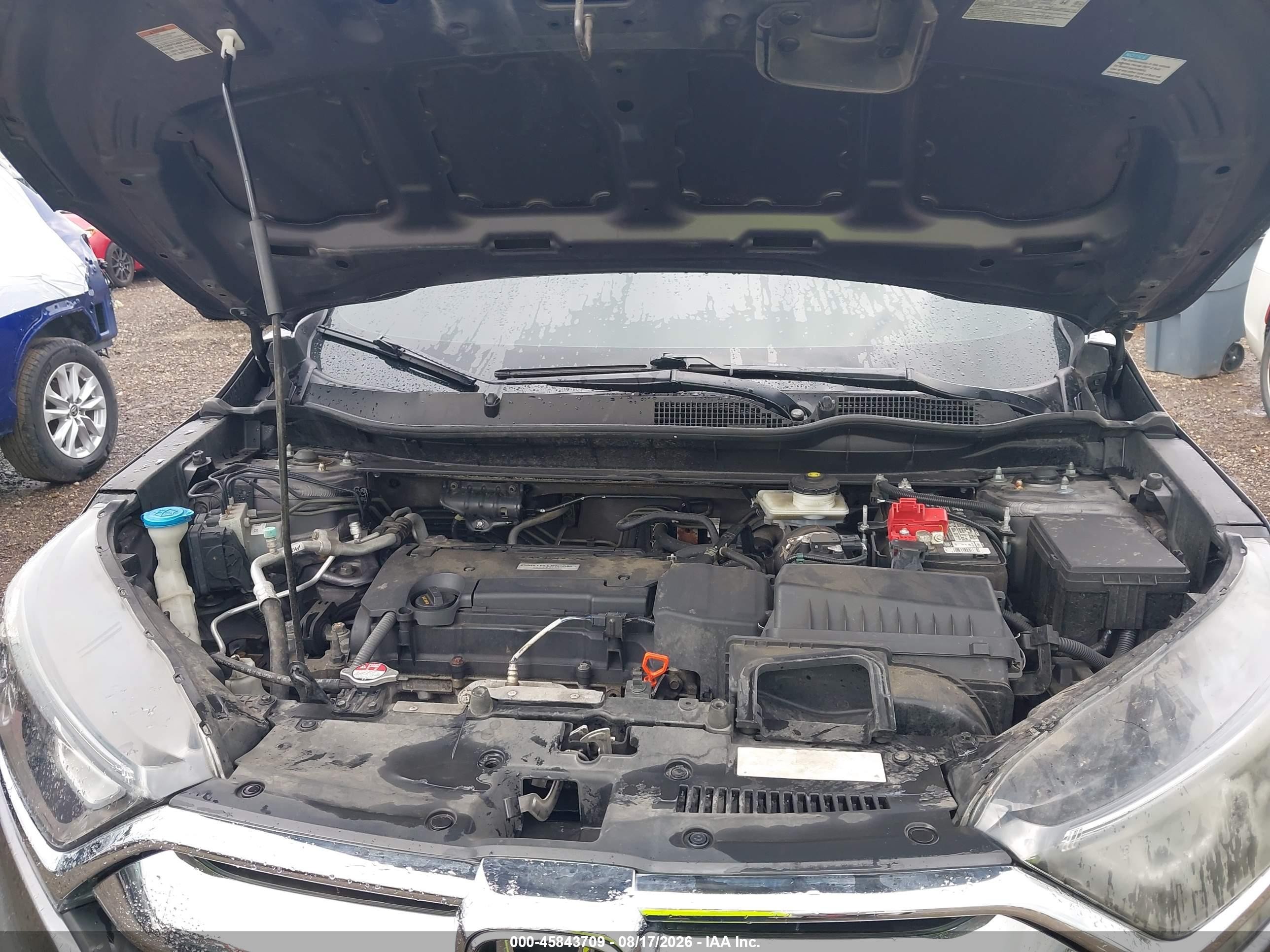 2017 Honda Cr-v Lx Серый vin: 5J6RW6H37HL006700