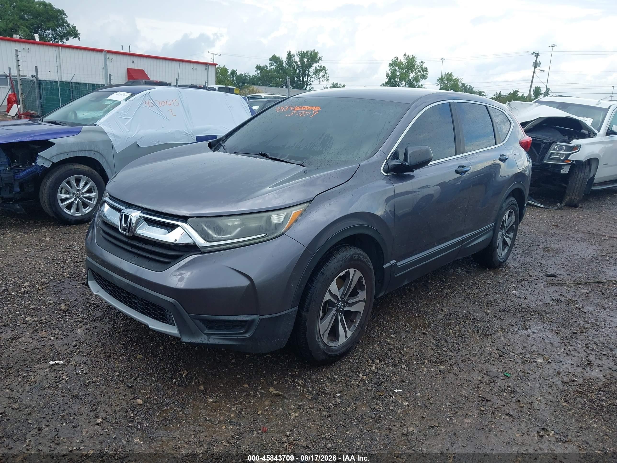 2017 Honda Cr-v Lx Серый vin: 5J6RW6H37HL006700