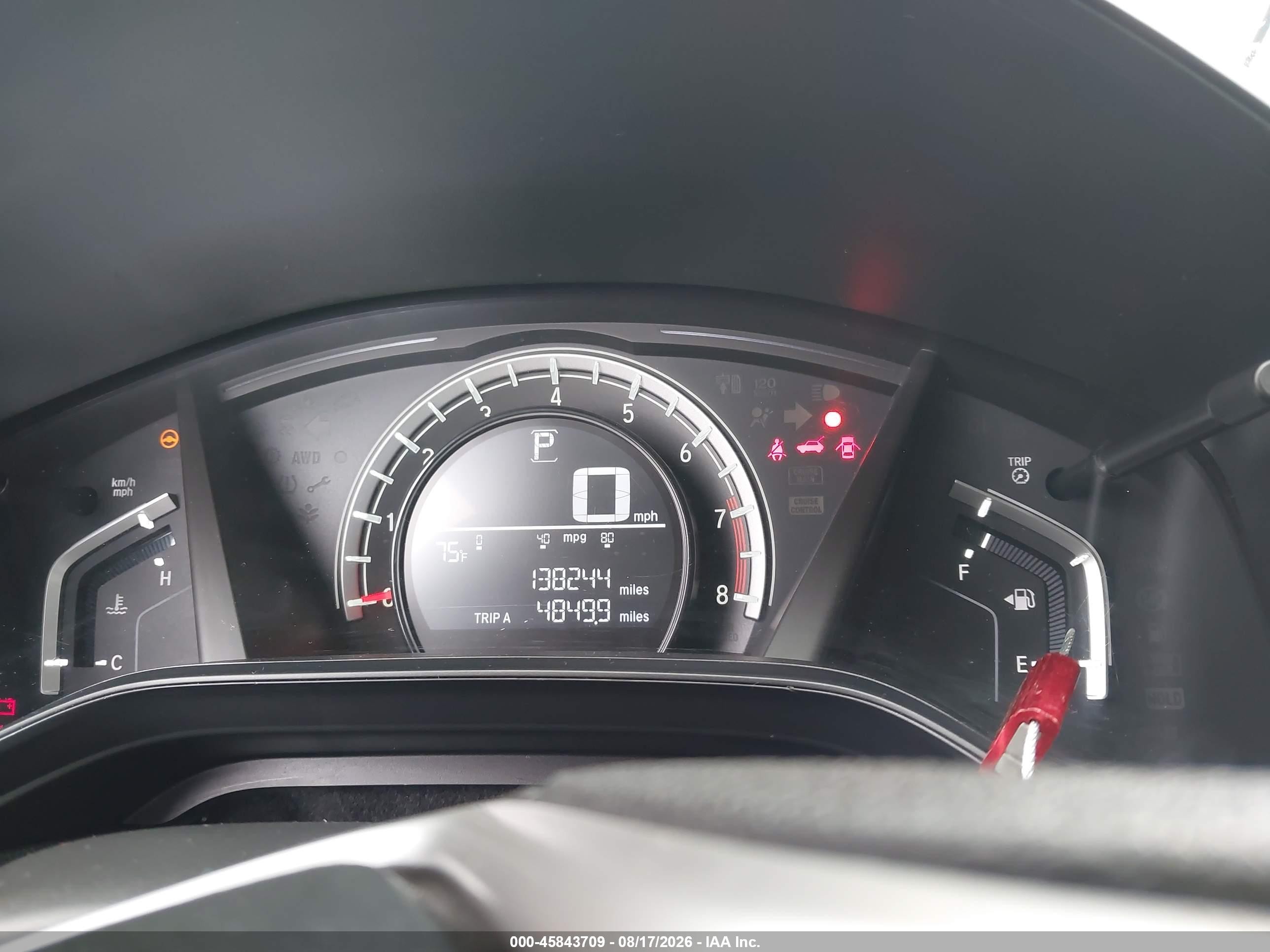 2017 Honda Cr-v Lx Серый vin: 5J6RW6H37HL006700