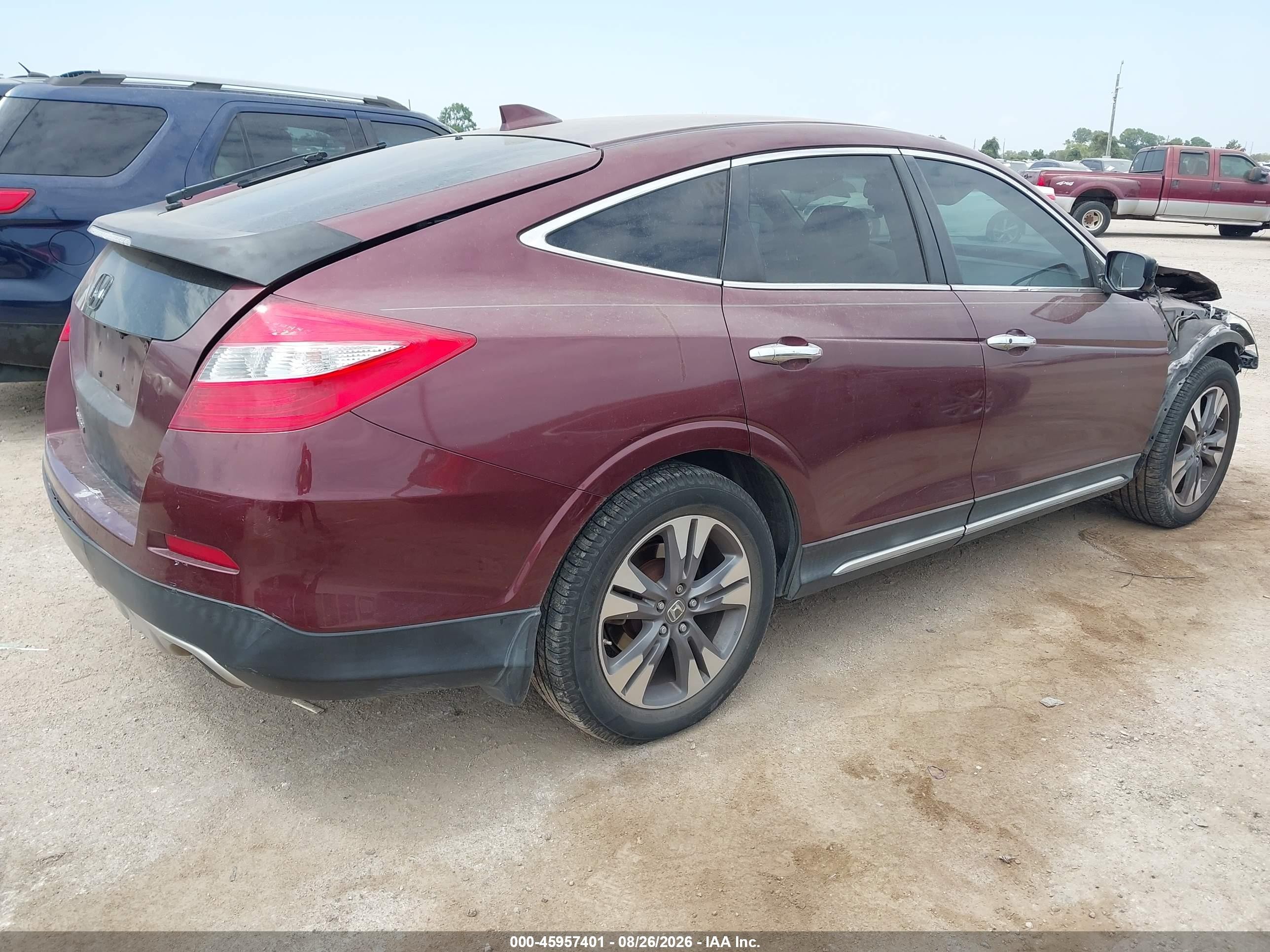 2013 Honda Crosstour Ex V6 Red vin: 5J6TF1H31DL000426