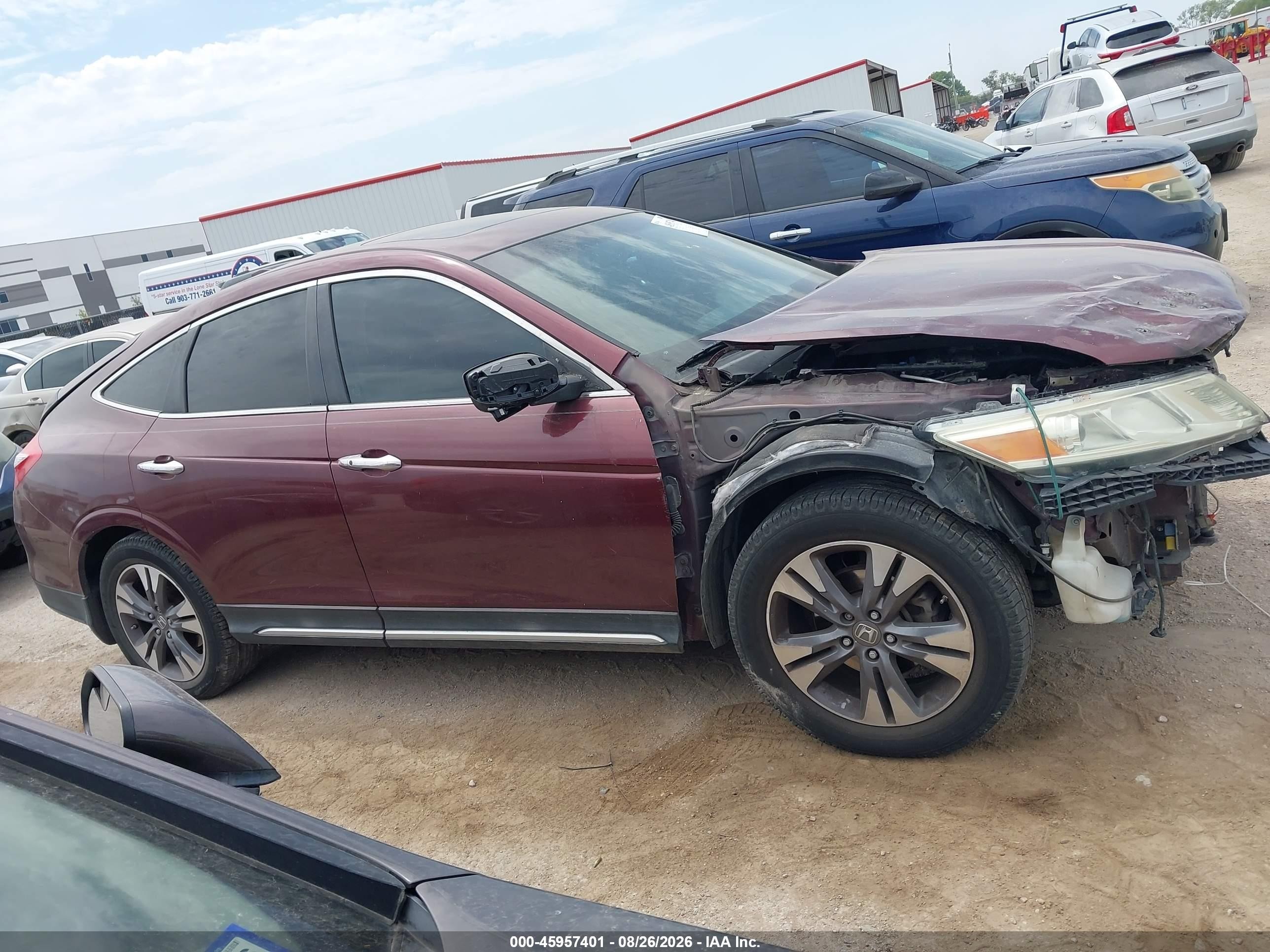 2013 Honda Crosstour Ex V6 Red vin: 5J6TF1H31DL000426