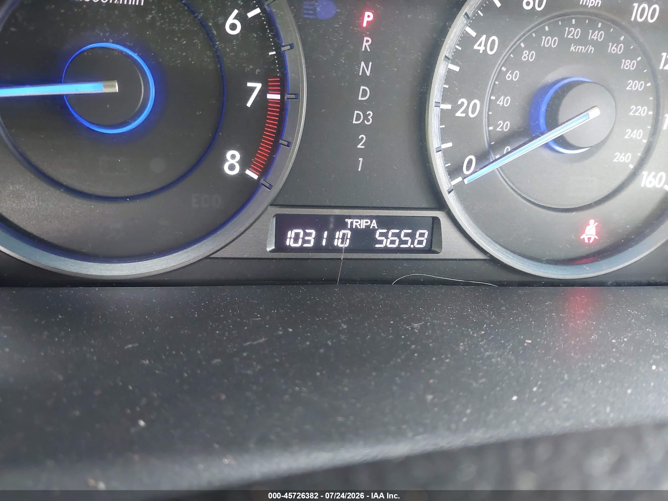 2012 Honda Crosstour Ex Зеленый vin: 5J6TF1H36CL001053