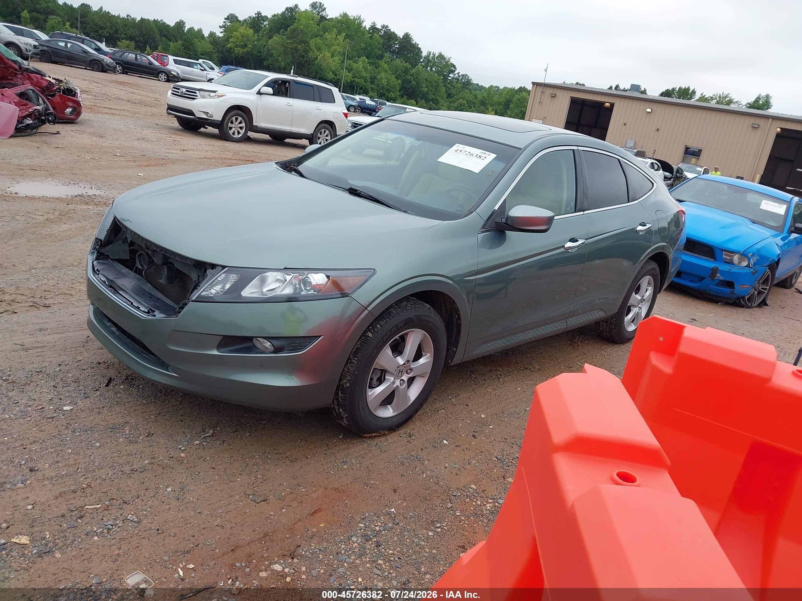 2012 Honda Crosstour Ex Зеленый vin: 5J6TF1H36CL001053