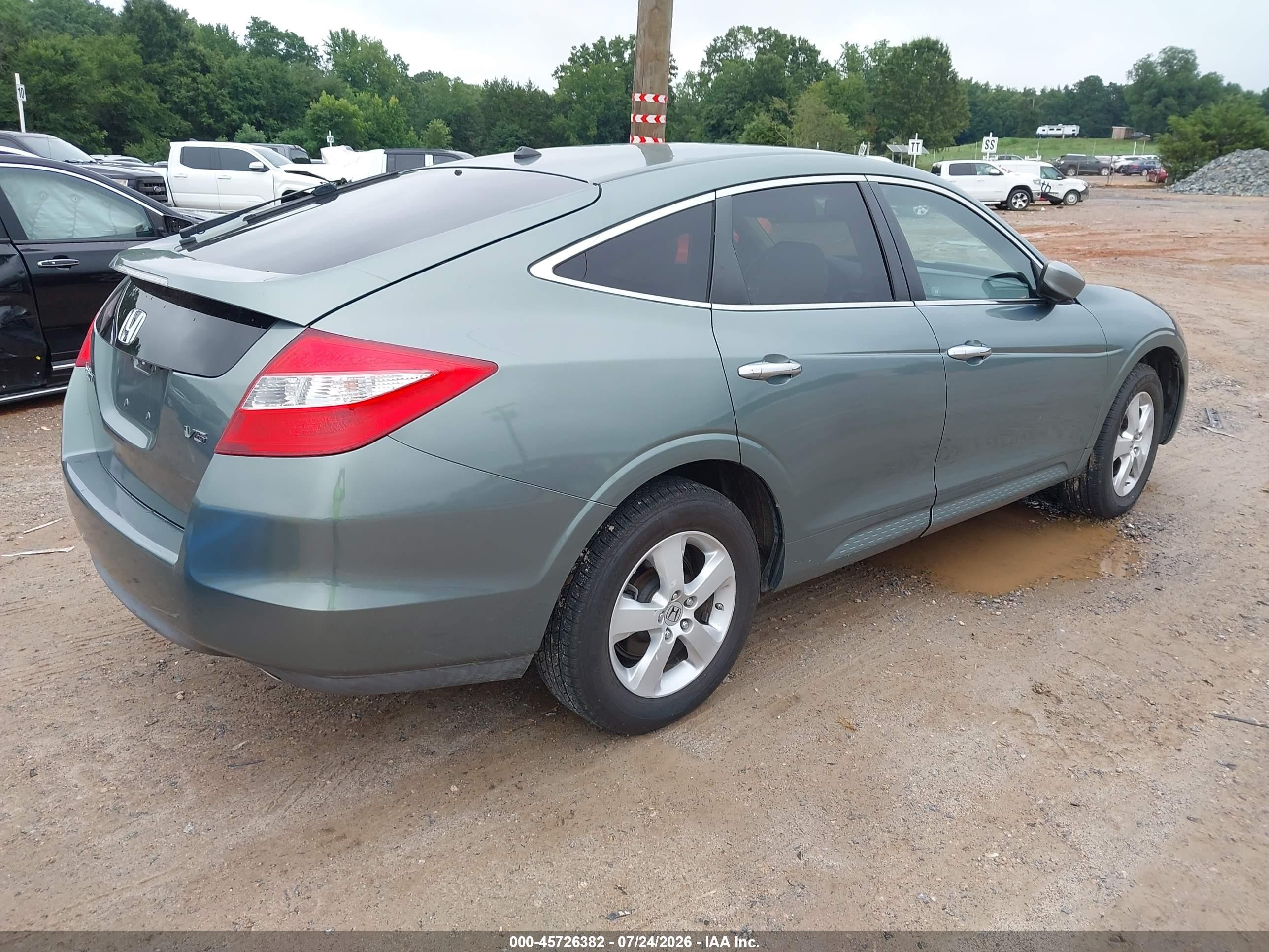 2012 Honda Crosstour Ex Зеленый vin: 5J6TF1H36CL001053