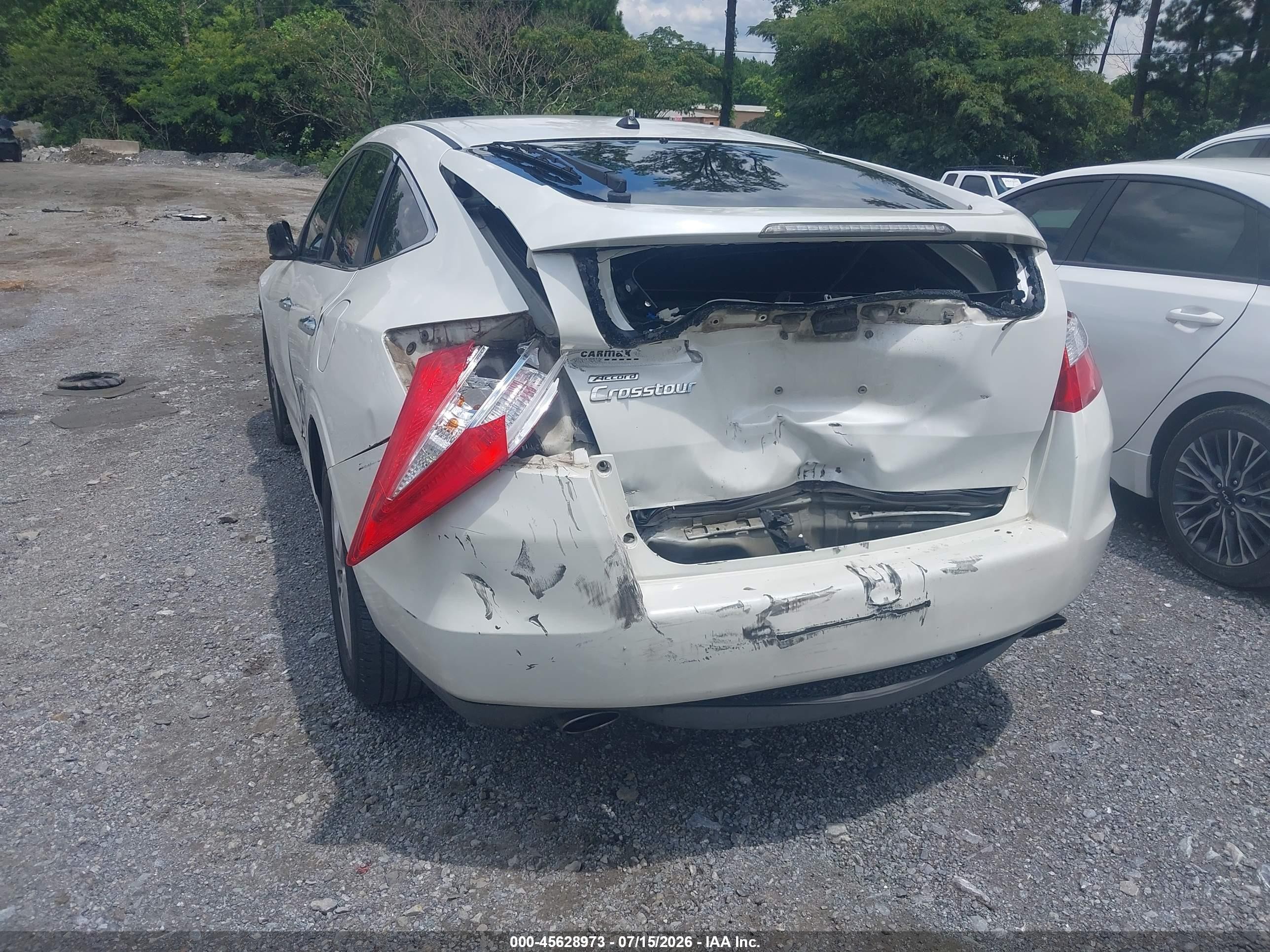 2010 Honda Accord Crosstour Ex White vin: 5J6TF1H39AL003862