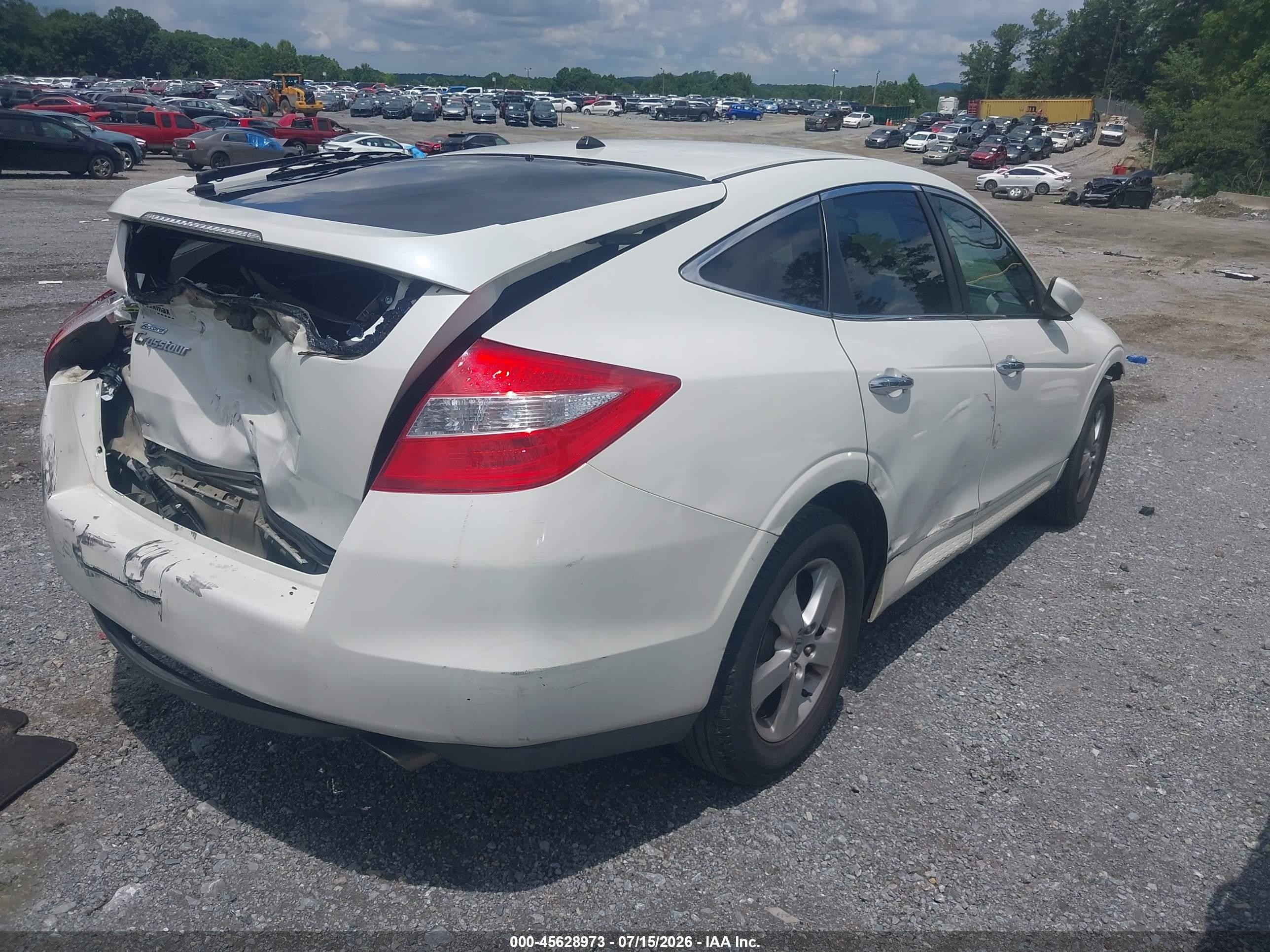 2010 Honda Accord Crosstour Ex White vin: 5J6TF1H39AL003862