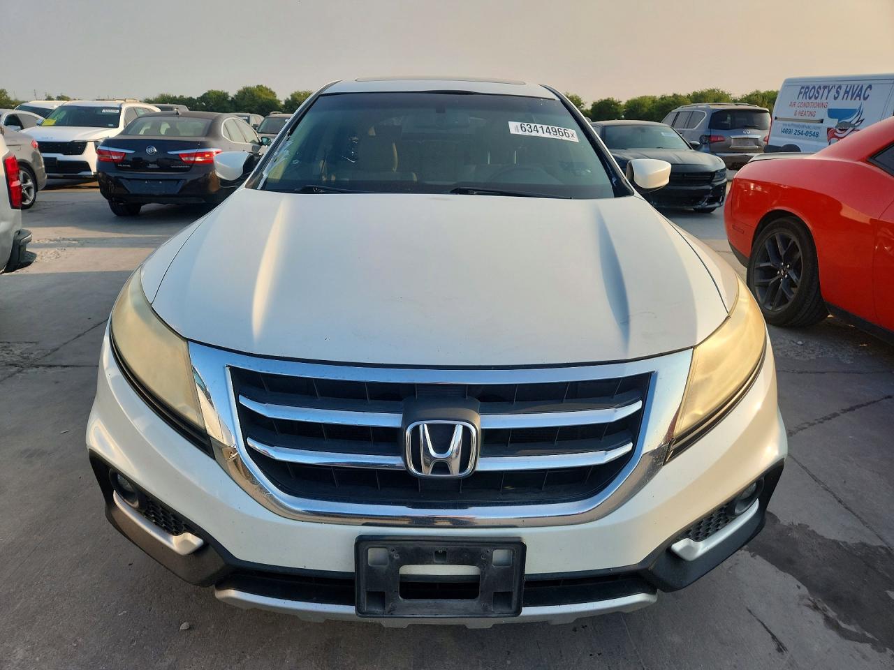 2015 Honda Crosstour Ex White vin: 5J6TF1H39FL001083