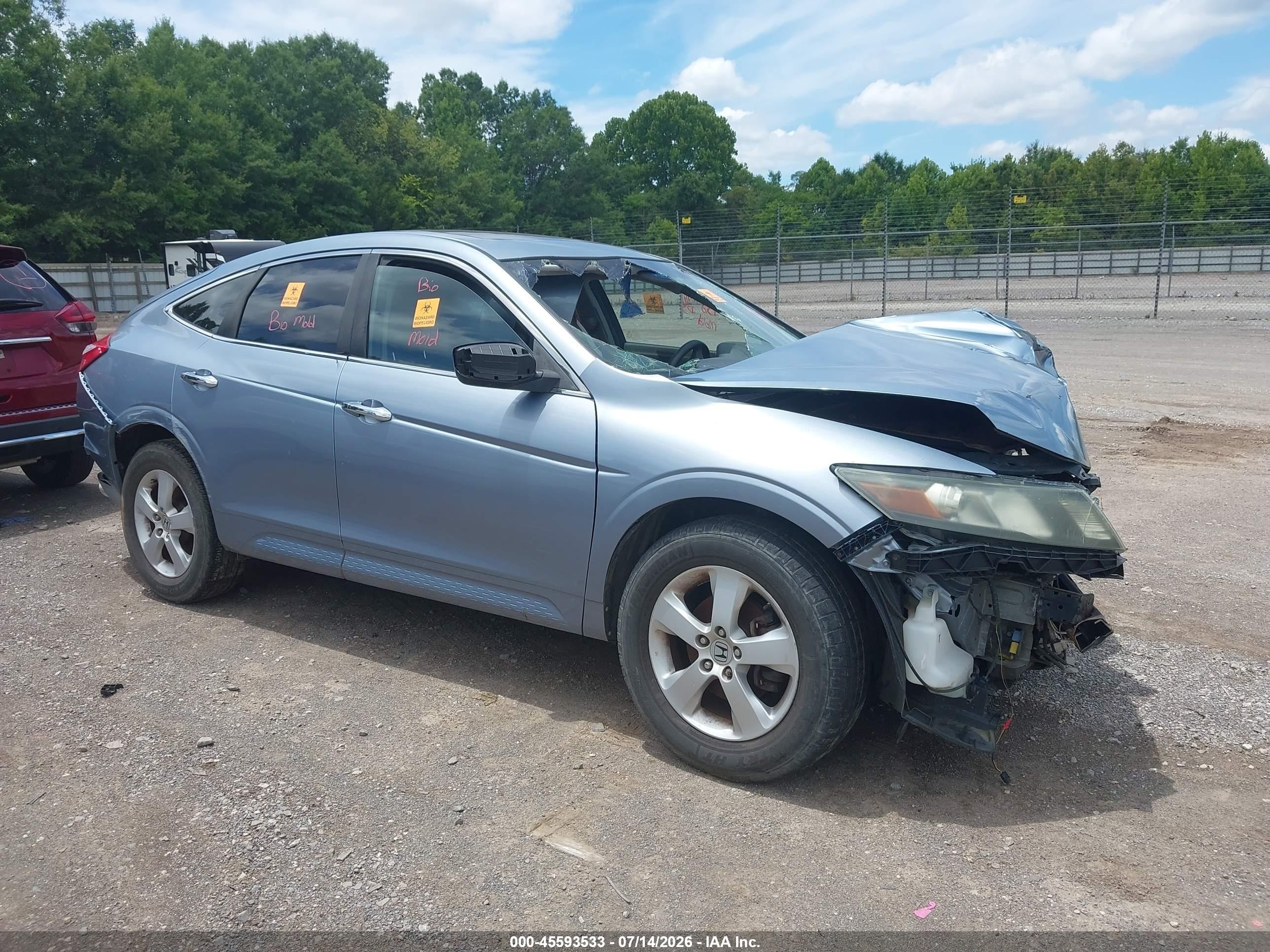 2010 Honda Accord Crosstour Ex Blue vin: 5J6TF1H3XAL014790