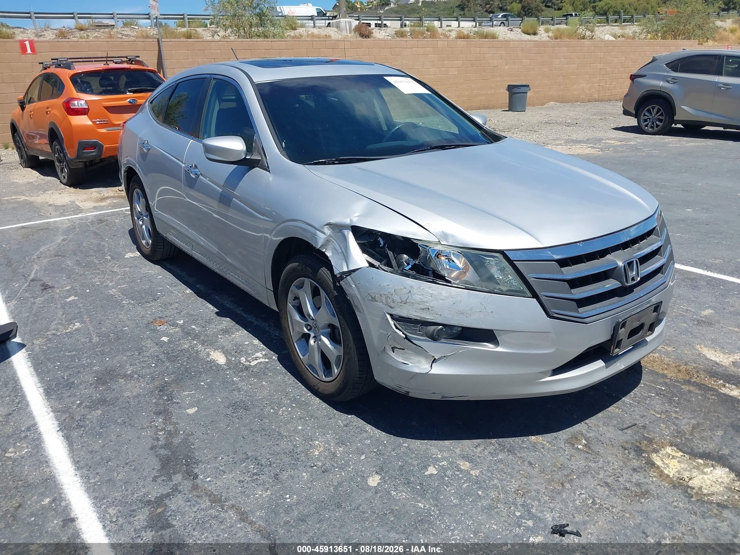 2010 Honda Accord Crosstour Ex-l Silver vin: 5J6TF1H50AL007641