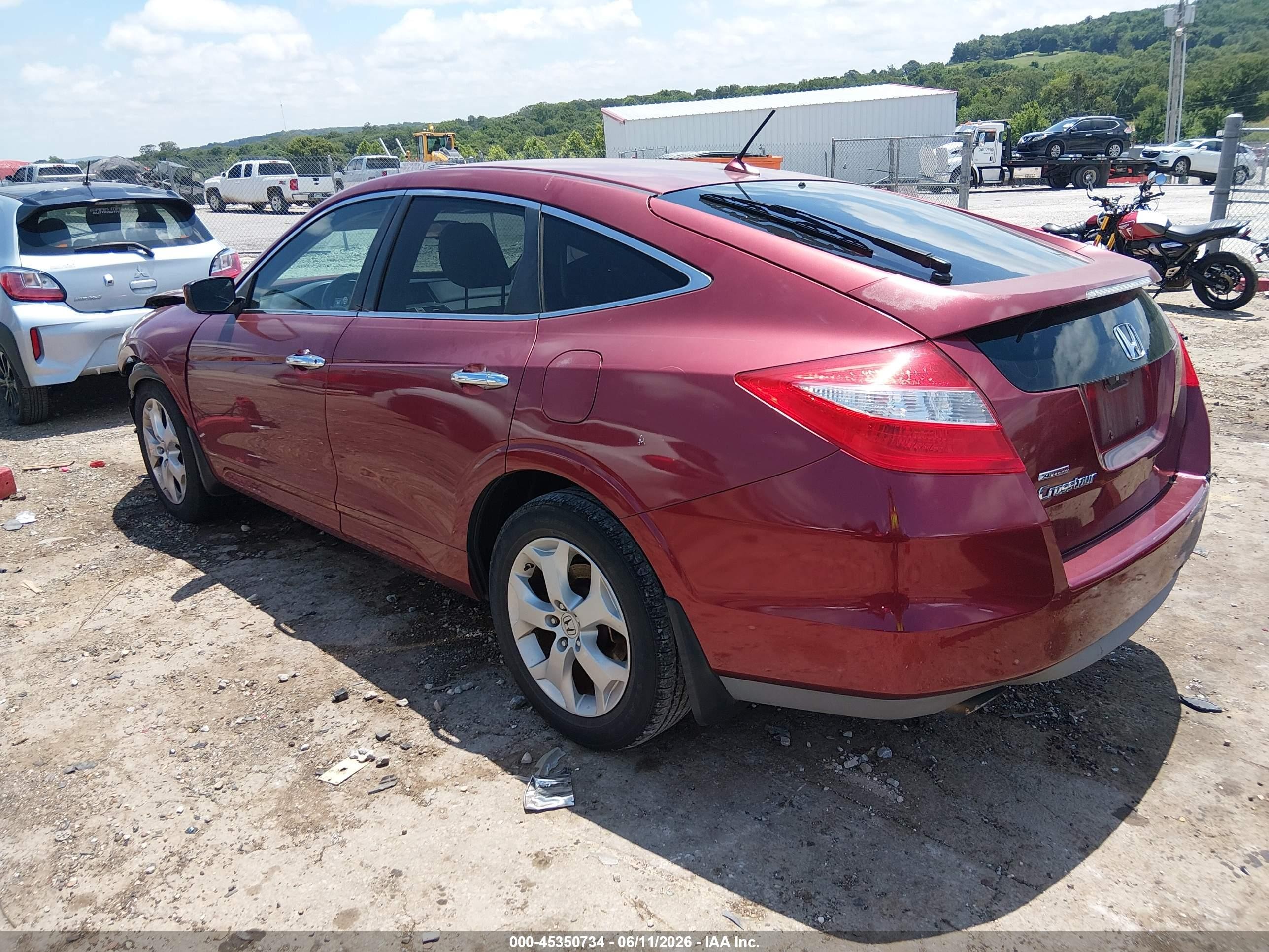 2010 Honda Accord Crosstour Ex-l Темно-бордовый vin: 5J6TF1H50AL009261