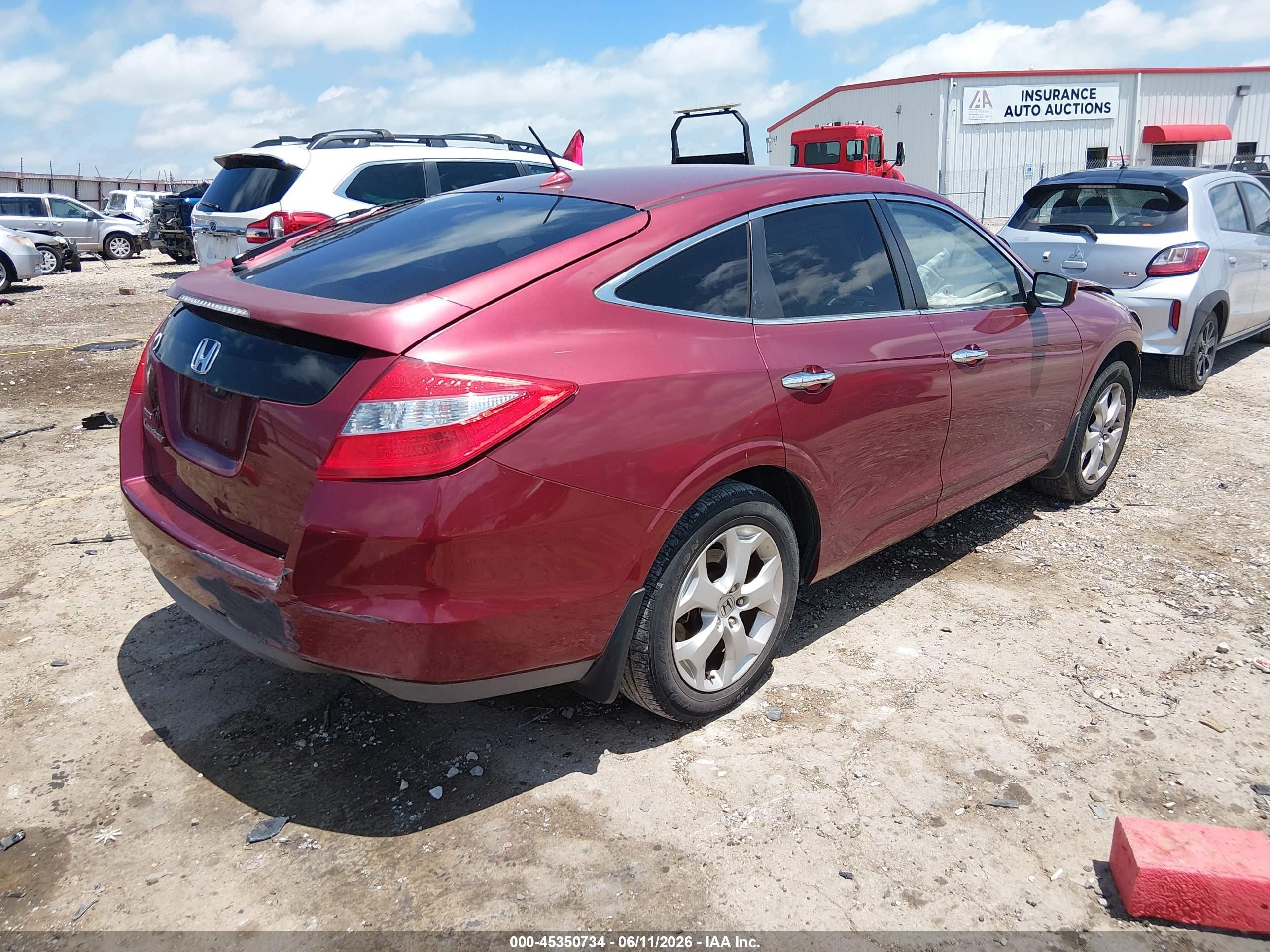 2010 Honda Accord Crosstour Ex-l Темно-бордовый vin: 5J6TF1H50AL009261