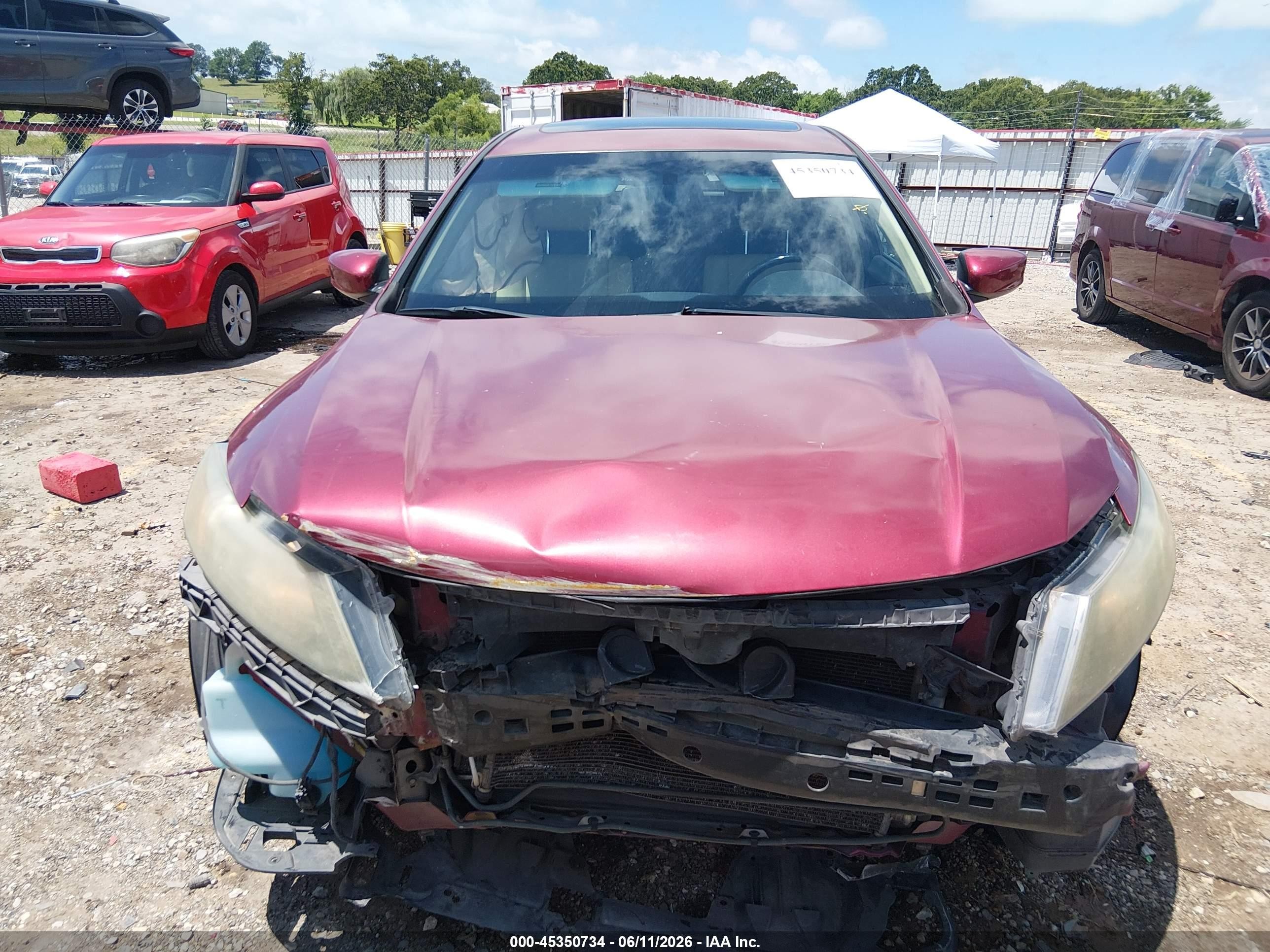 2010 Honda Accord Crosstour Ex-l Темно-бордовый vin: 5J6TF1H50AL009261