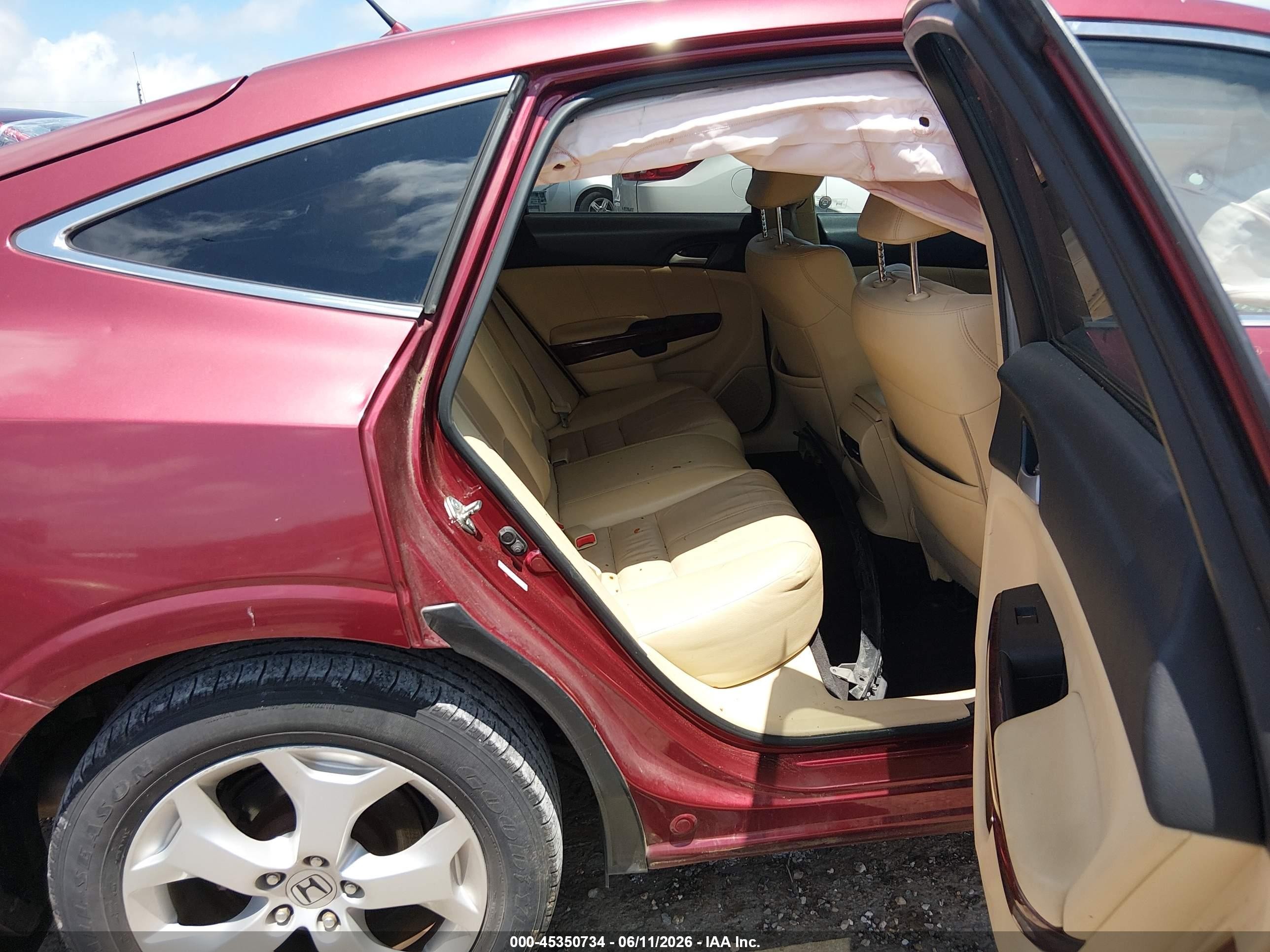 2010 Honda Accord Crosstour Ex-l Темно-бордовый vin: 5J6TF1H50AL009261