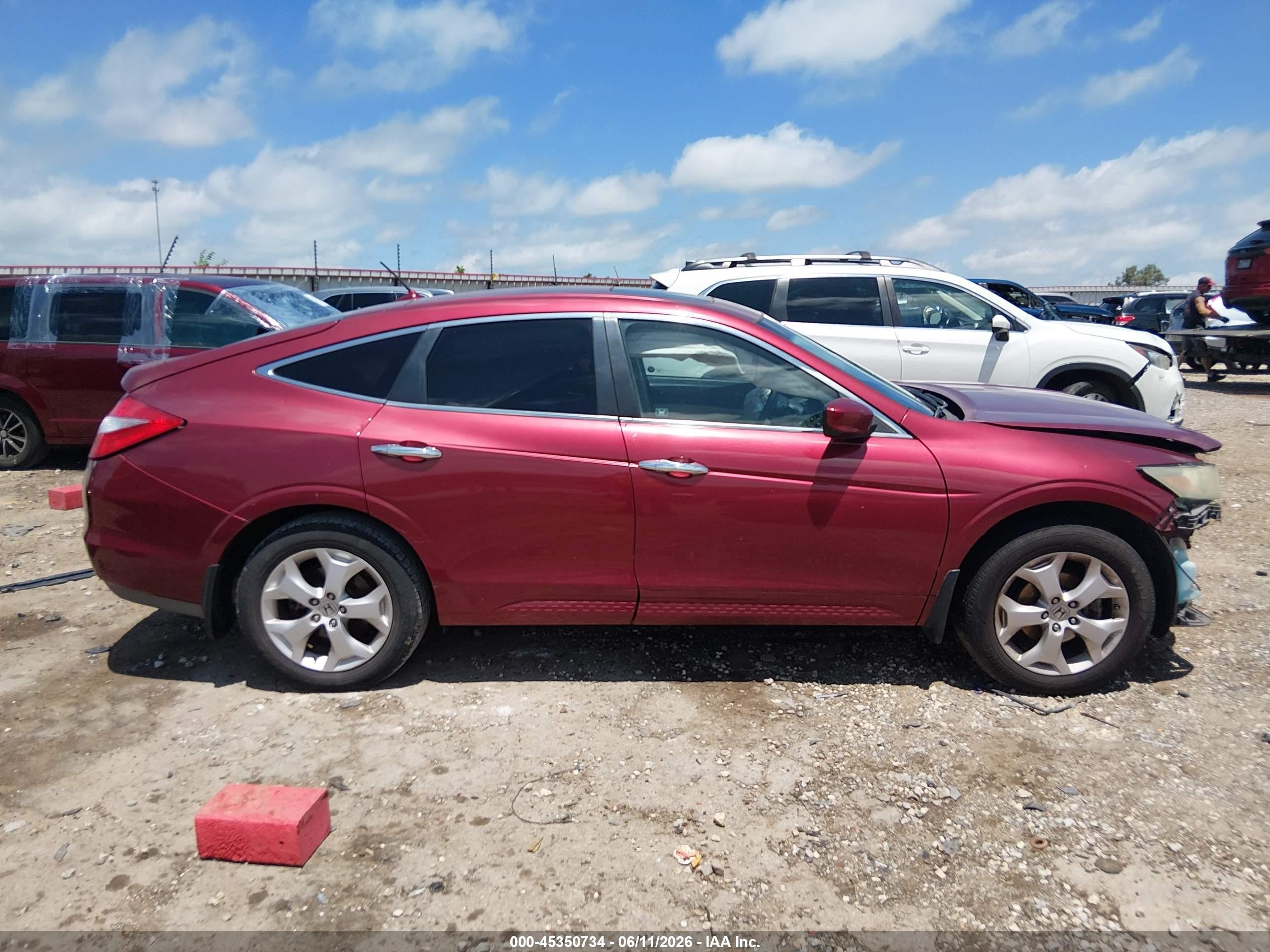 2010 Honda Accord Crosstour Ex-l Темно-бордовый vin: 5J6TF1H50AL009261