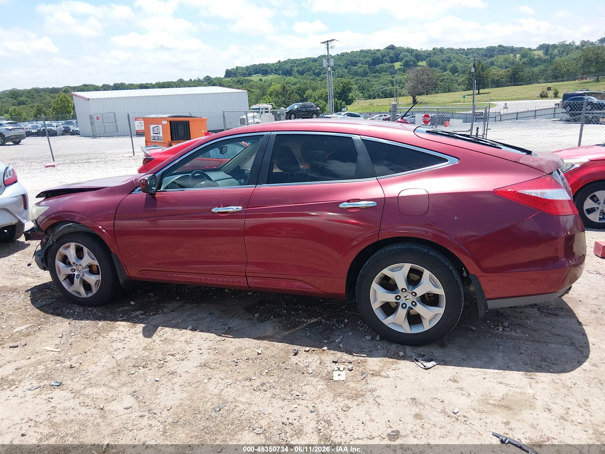2010 Honda Accord Crosstour Ex-l Темно-бордовый vin: 5J6TF1H50AL009261
